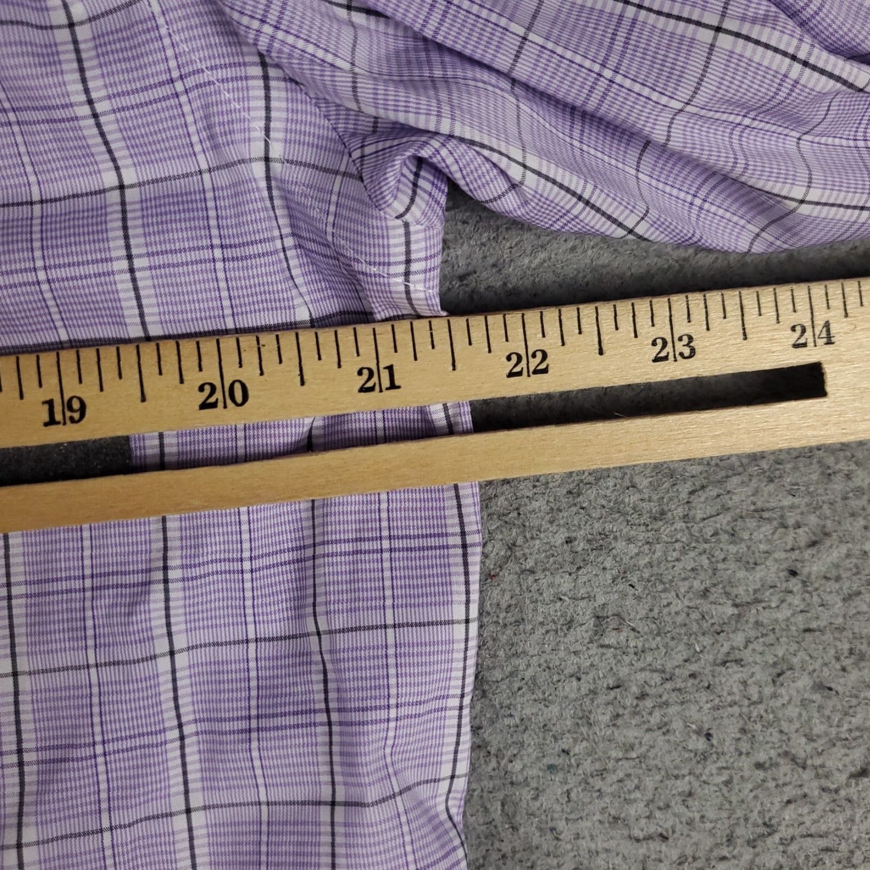 Ralph Lauren Ralph Lauren Button-Up Shirt Mens Large Purple Plaid Stretch Long Sleeve Classic Size US L / EU 52-54 / 3 - 5 Thumbnail
