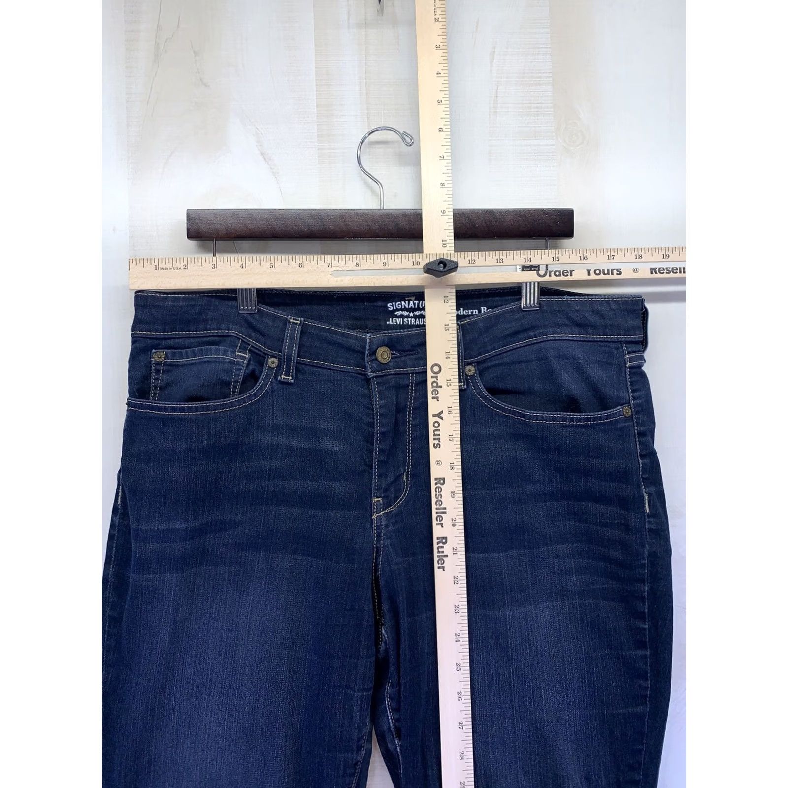 Levi's Levi’s Strauss Signature Modern Boot Cut Stretch Denim Jeans Womens Sz 30-5843 Denim Jeans Bootcut Womens Stretch 5-Pocket Regular Blue Velvet? Size 24" / US 00 / IT 34 - 2 Thumbnail