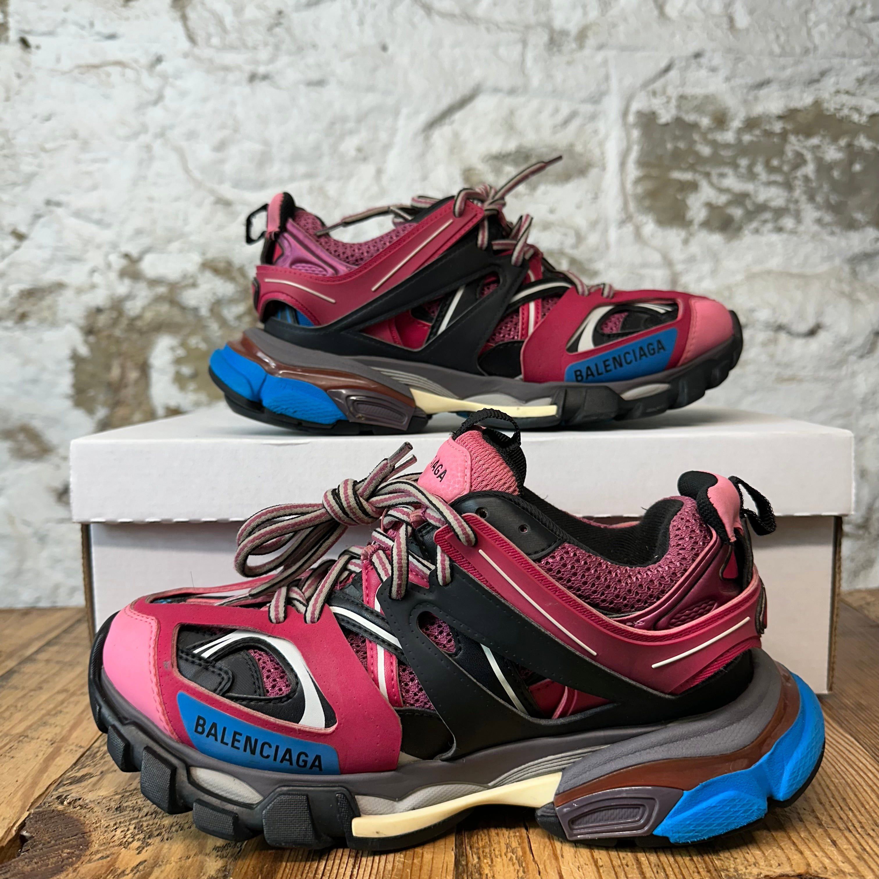 Balenciaga Balenciaga Track Runner Pink Black Blue Sneaker Sz 5 (37) Size US 5 / EU 37 - 2 Thumbnail