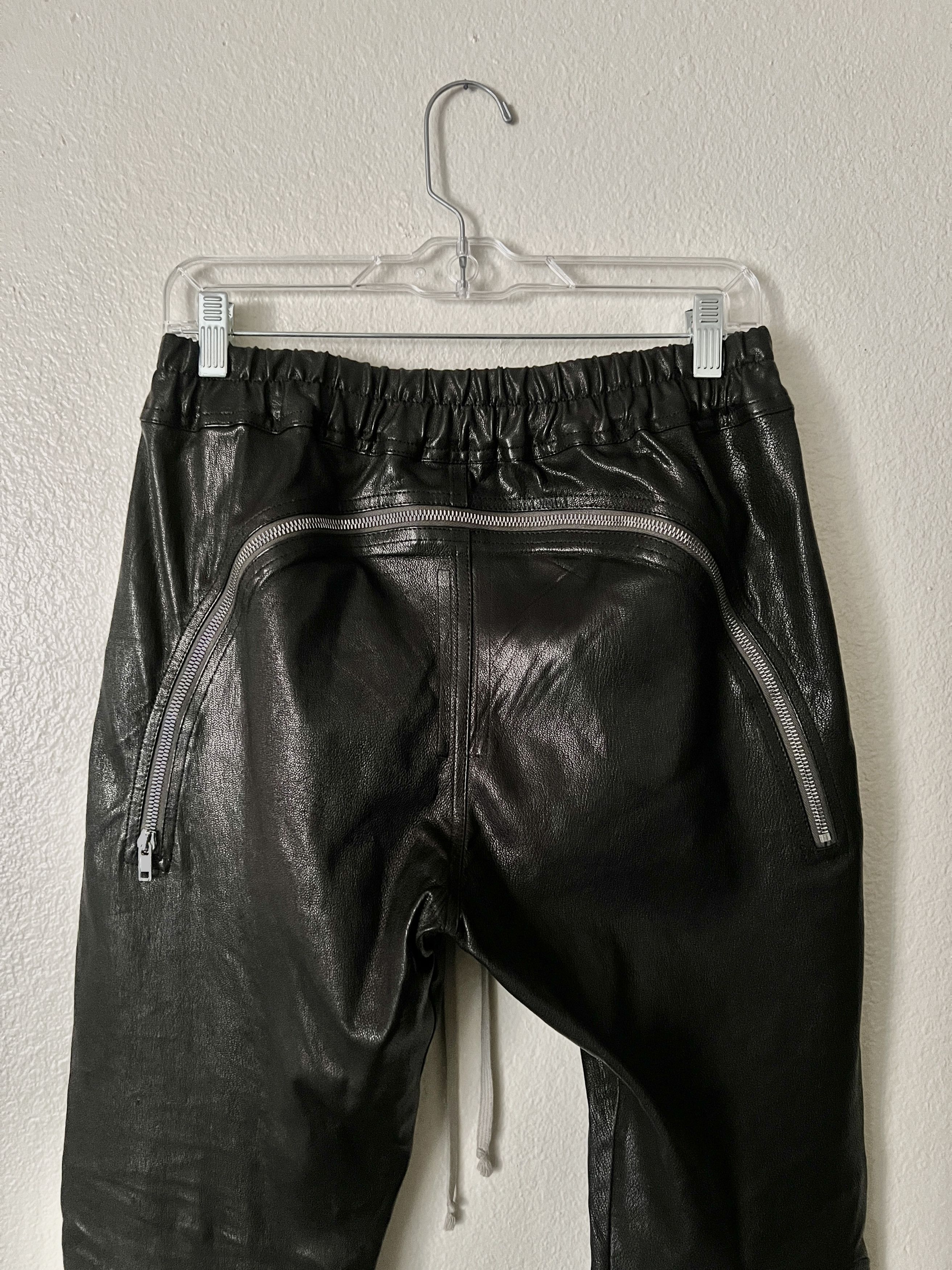 Rick Owens Rick Owens Goat Leather trouser Size US 28 / EU 44 - 4 Thumbnail