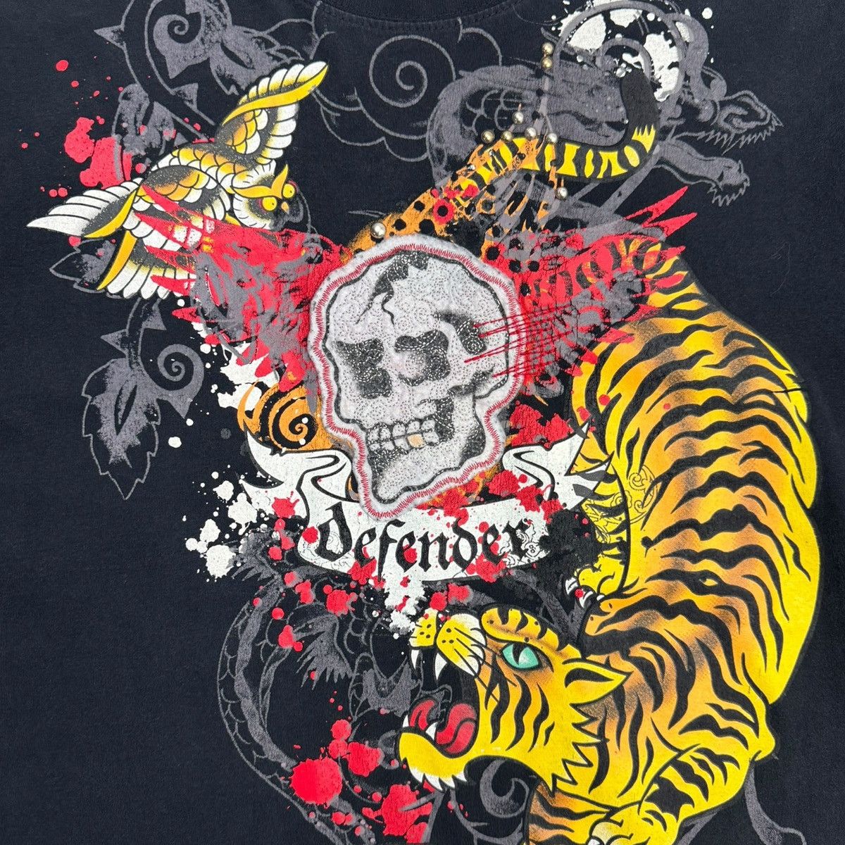 Pepe Jeans Y2K Pepe Jeans Tattoo Embroidered Ed Hardy Style Longsleeve Size US L / EU 52-54 / 3 - 11 Thumbnail