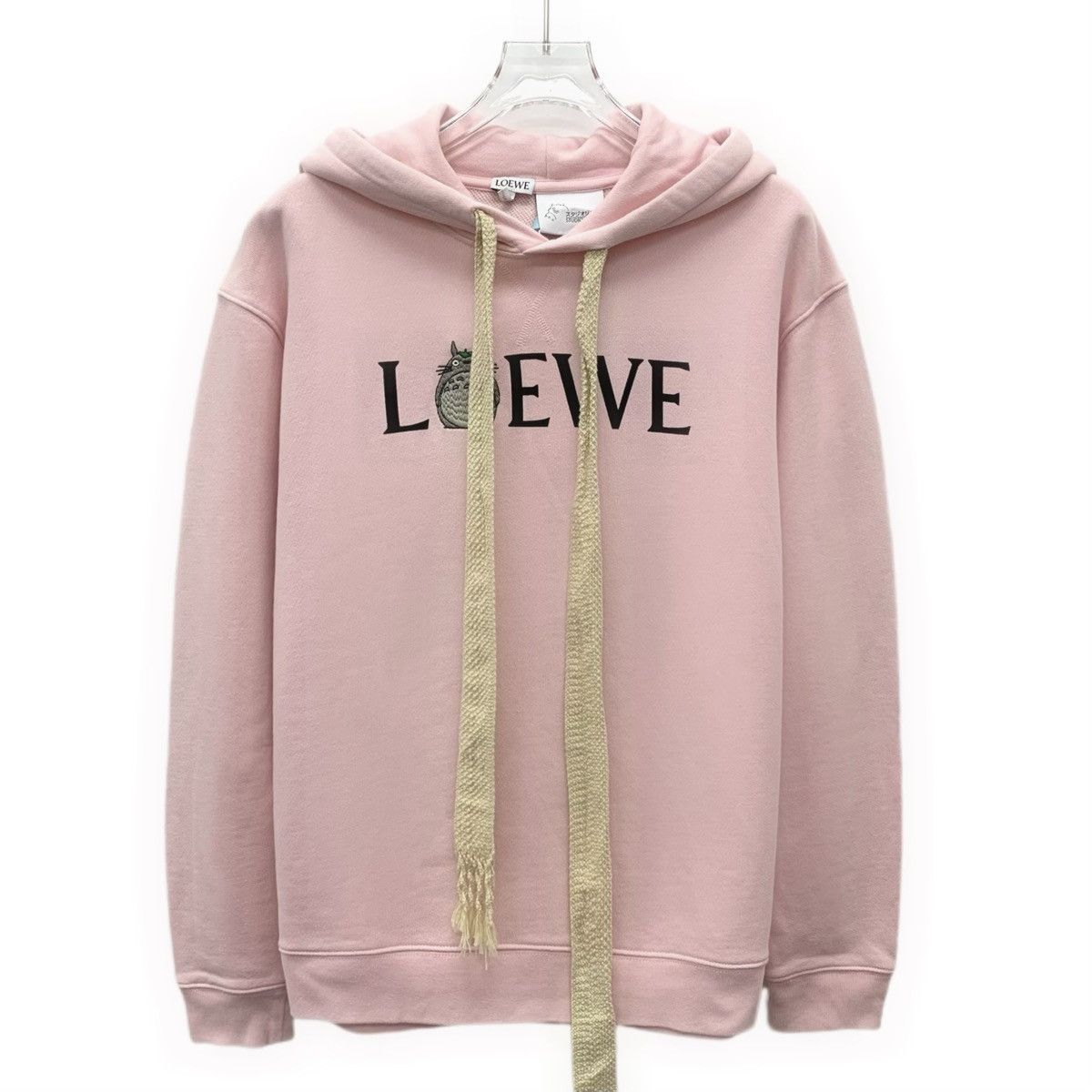 Loewe Loewe x Totoro Pink Logo & Totoro Hooded Sweatshirt K26WX Size S / US 4 / IT 40 - 1 Thumbnail