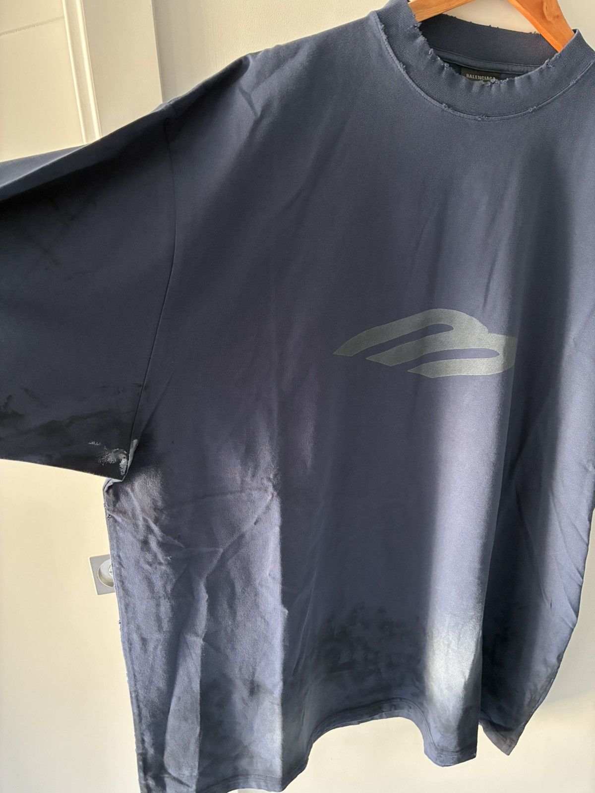 Balenciaga Balenciaga 3B Stencil Oversized T Shirt Size US XL / EU 56 / 4 - 9 Thumbnail