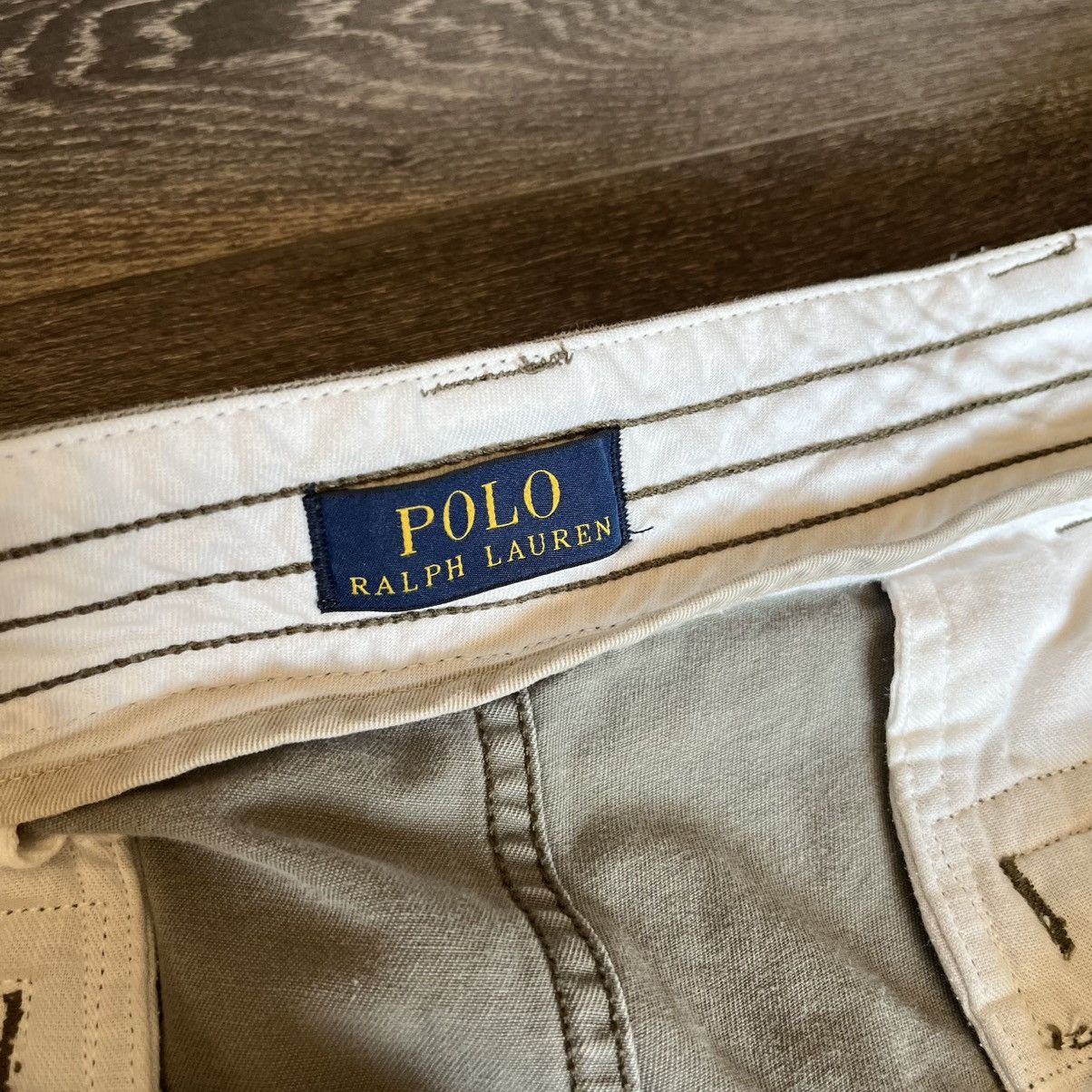Polo Ralph Lauren Vintage 2000s Polo Ralph Lauren Cargo Light Olive Shorts 38 Size US 38 / EU 54 - 9 Thumbnail