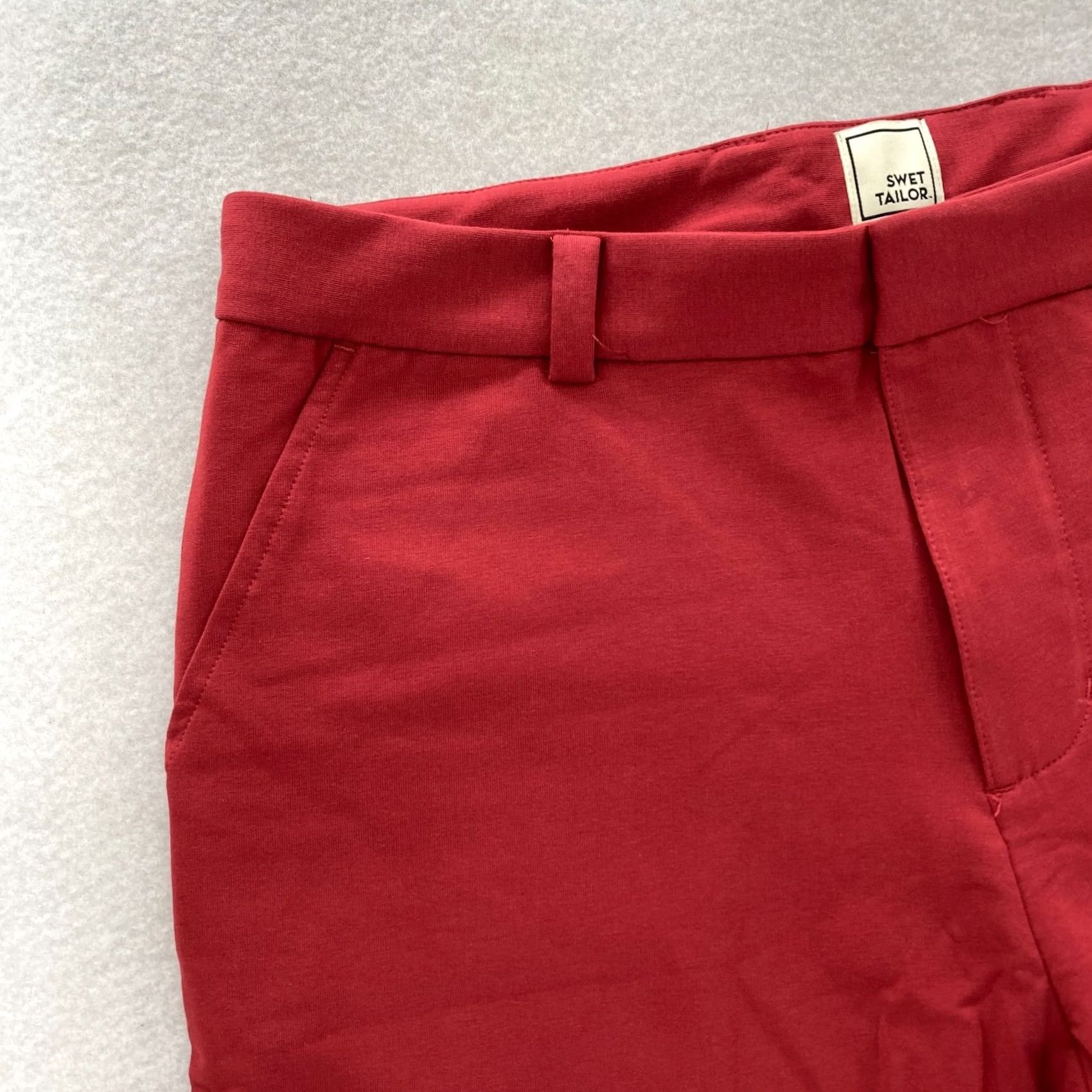 Vintage Swet Tailor Chino Shorts Mens 32 Red Wine Stretch Casual Athletic NWT Size US 32 / EU 48 - 2 Thumbnail