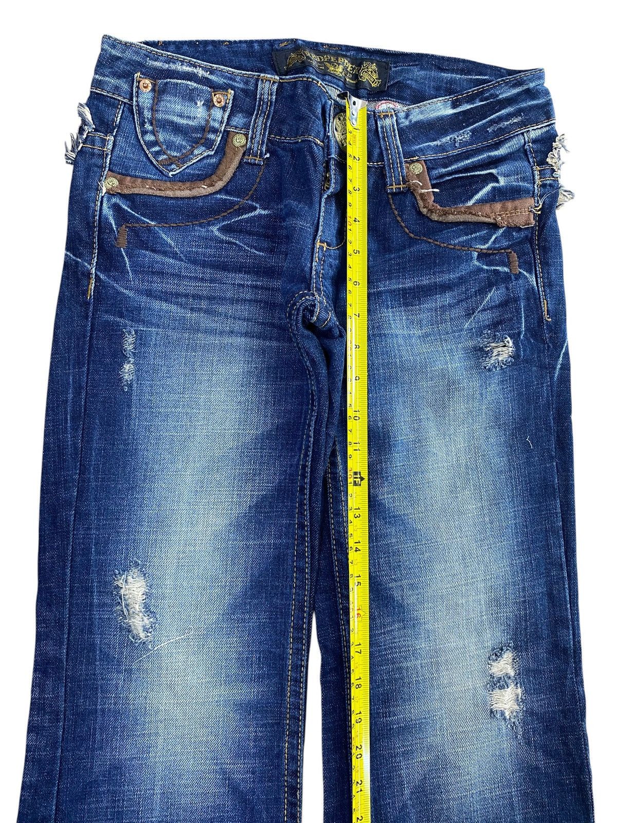 Japanese Brand Red Peppers Brands Faded Wash Style Bootcut Jeans Size US 28 / EU 44 - 6 Thumbnail