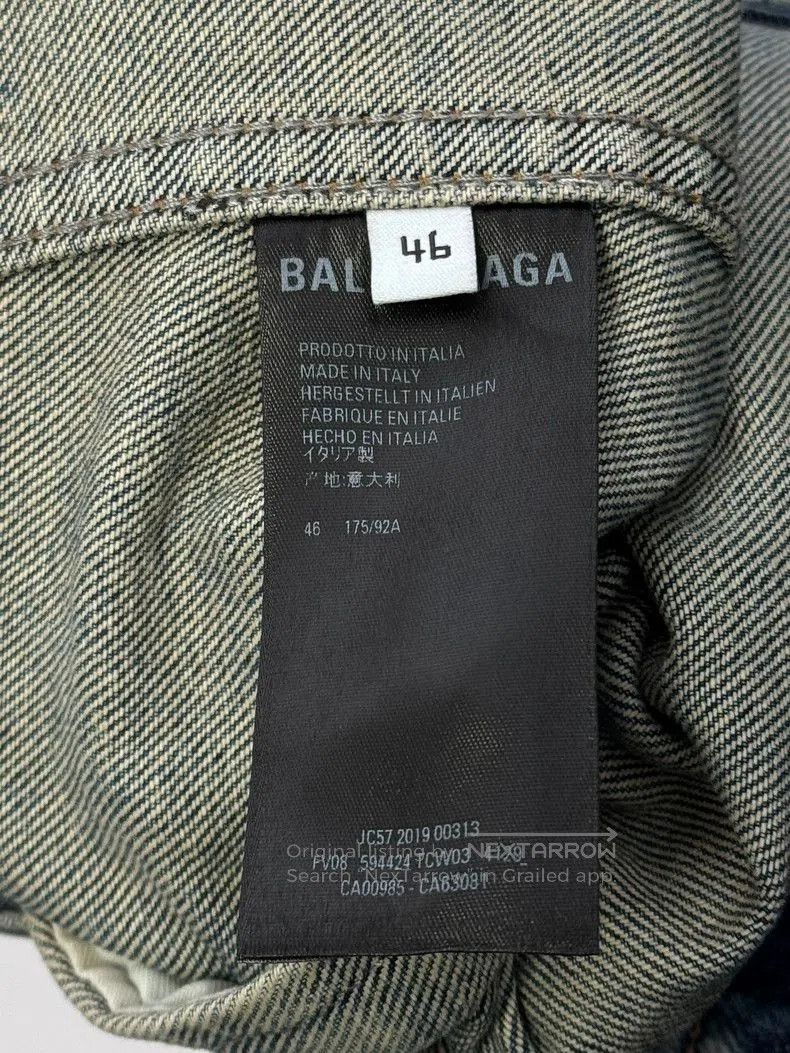Balenciaga Balenciaga SS20 Embroidered Denim Jacket. Size US S / EU 44-46 / 1 - 5 Thumbnail