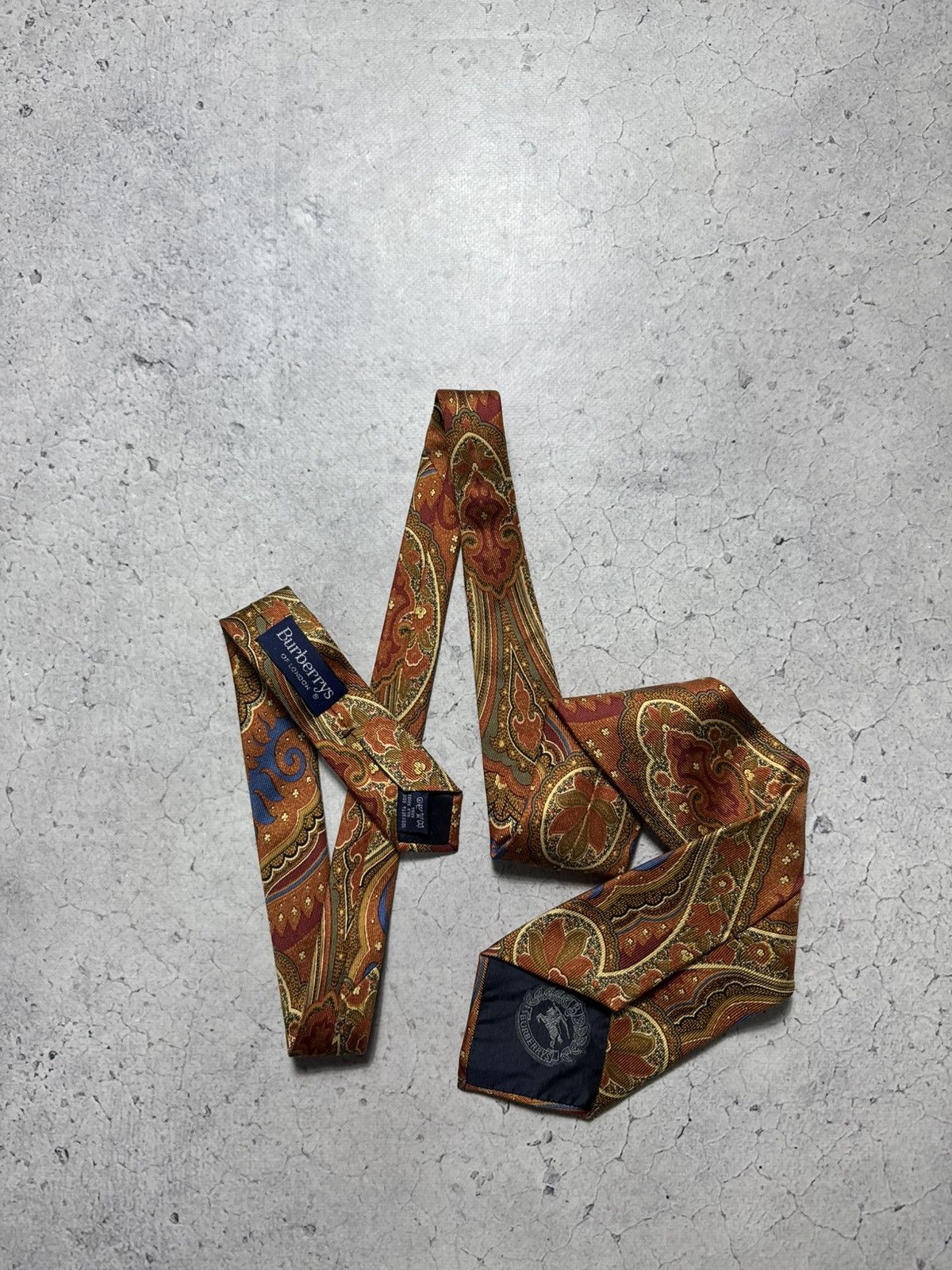 Burberry Burberrys Vintage Luxury Silk Tie Size ONE SIZE - 7 Thumbnail