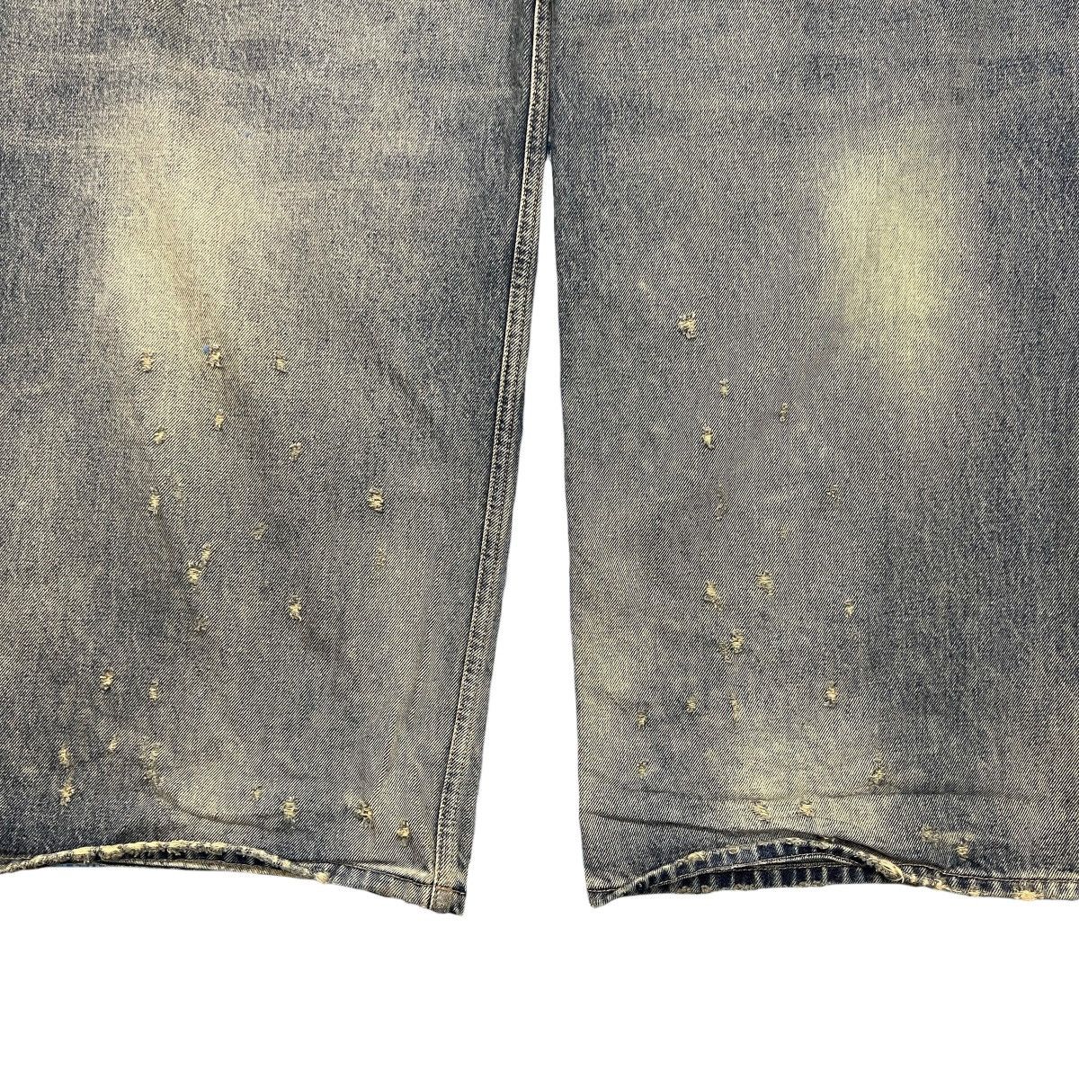 Balenciaga BALENCIAGA 24SS Demna Gvasalia Destroyed Cotton Buggy Pants Size US 30 / EU 46 - 8 Thumbnail