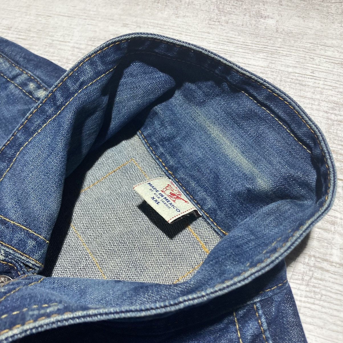 True Religion True Religion Jimmy Super Distressed Denim Jeans Jacket Size US XL / EU 56 / 4 - 16 Thumbnail