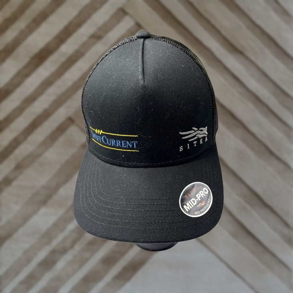 SITKA Sitka Gear Black Icon Trucker Hat Baseball Cap Snapback OSFA Mens Size ONE SIZE - 1 Thumbnail