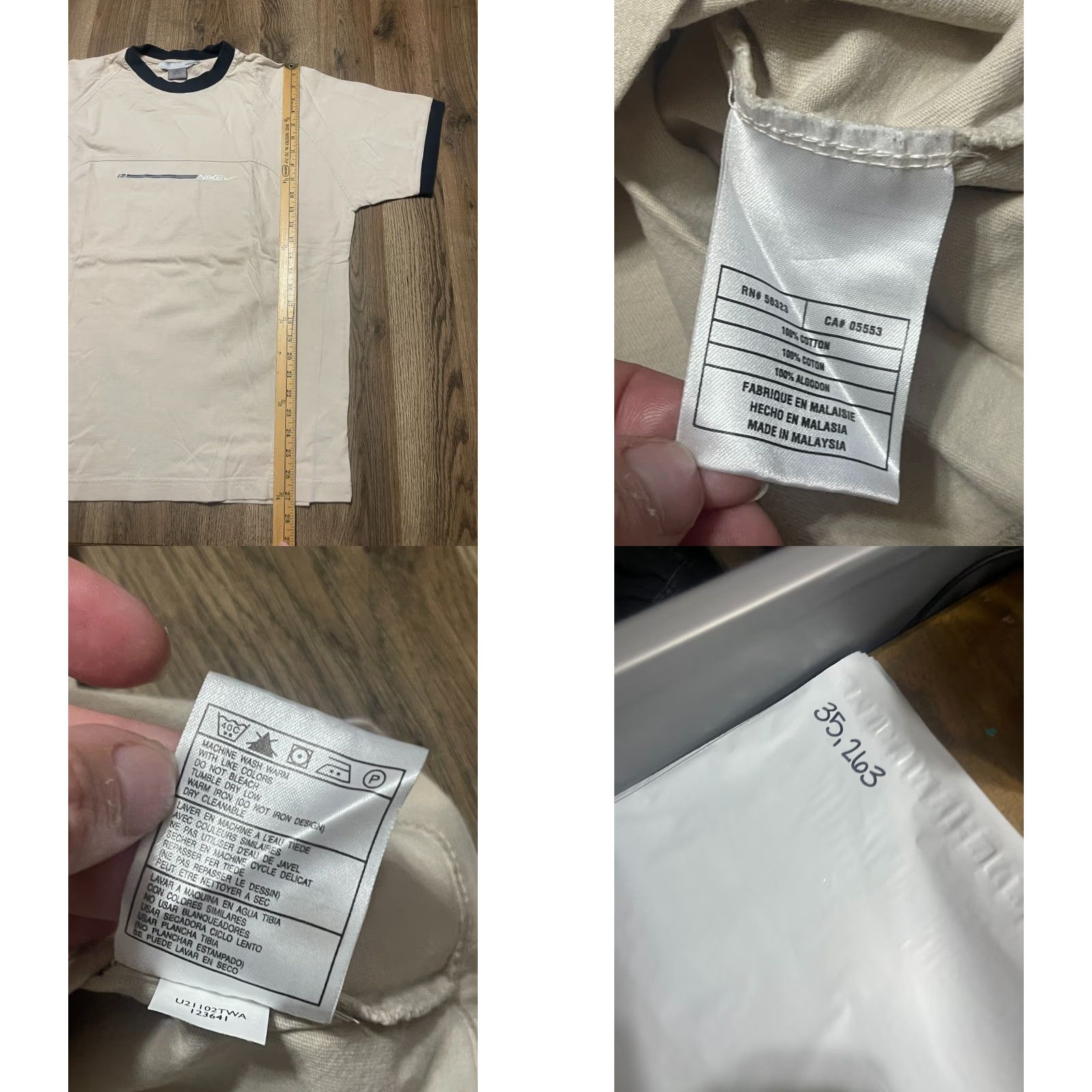 Nike Nike Shirt, Men, Size L, Round Neck, Short Sleeve, Black Tan, Solid, T-Shirt, Regular, Nike Man Shirt L Black Tan Round Neck Short Sleeve Size US L / EU 52-54 / 3 - 8 Thumbnail