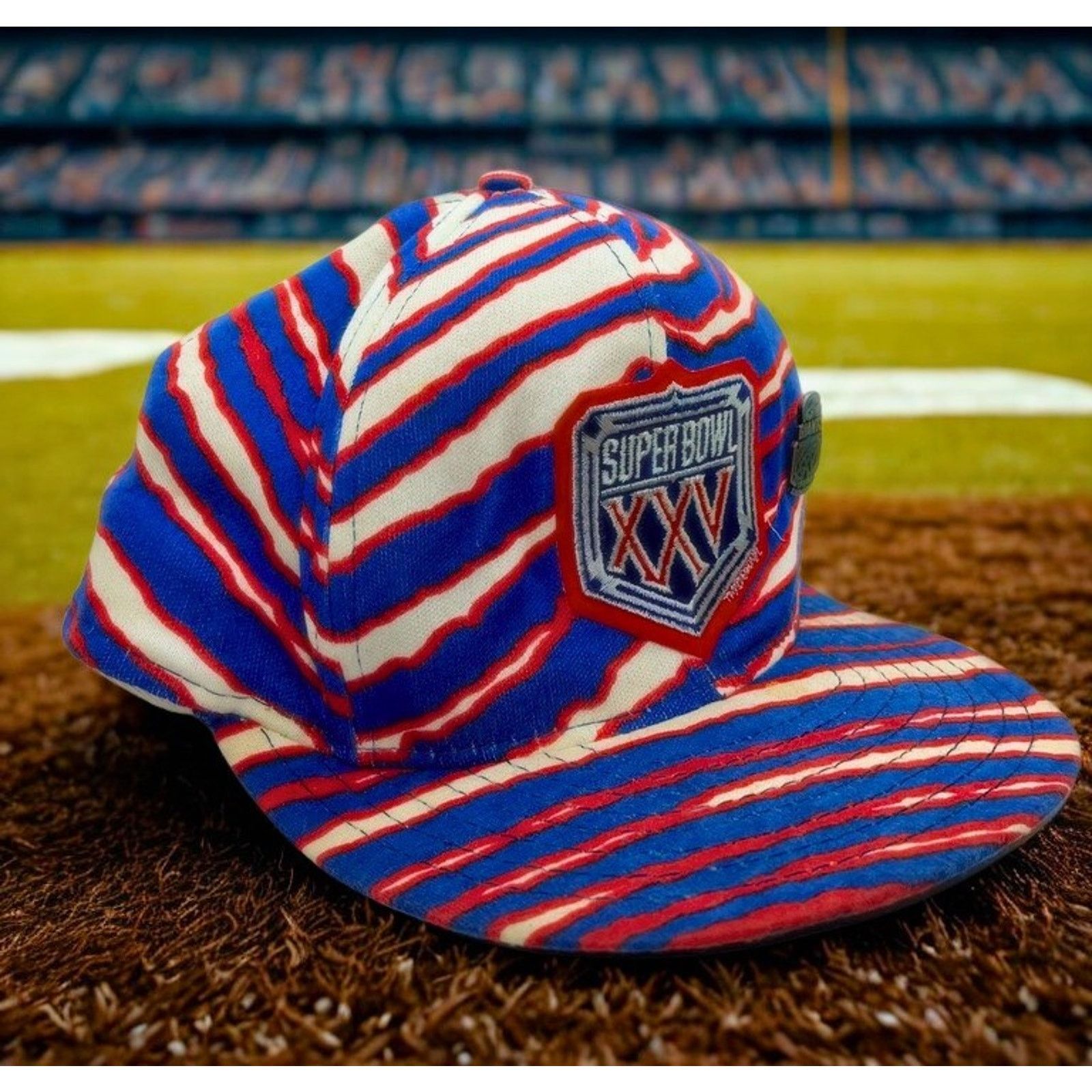 Zubaz NFL Super Bowl Zubaz Bills vs Giants Snapback Hat EUC Size ONE SIZE - 3 Thumbnail