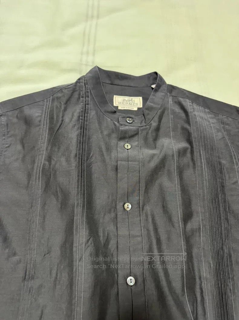 Hermes Hermes size 39 Mulberry Silk Shirt, 84% Cotton + 16% Mulber Size US M / EU 48-50 / 2 - 9 Thumbnail