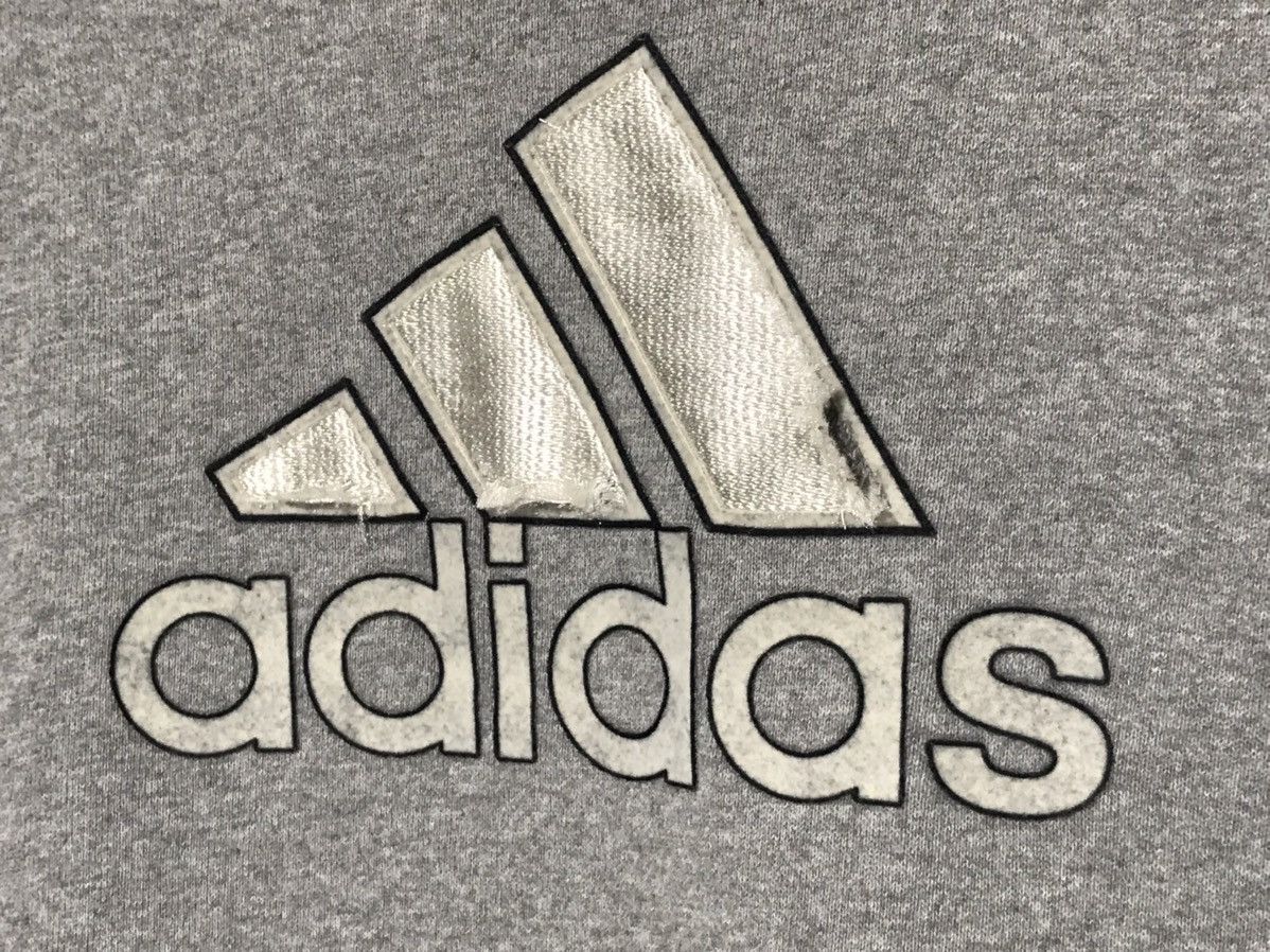 Adidas × Vintage Vintage Adidas Center Big Logo Sweatshirt Size US XL / EU 56 / 4 - 3 Thumbnail