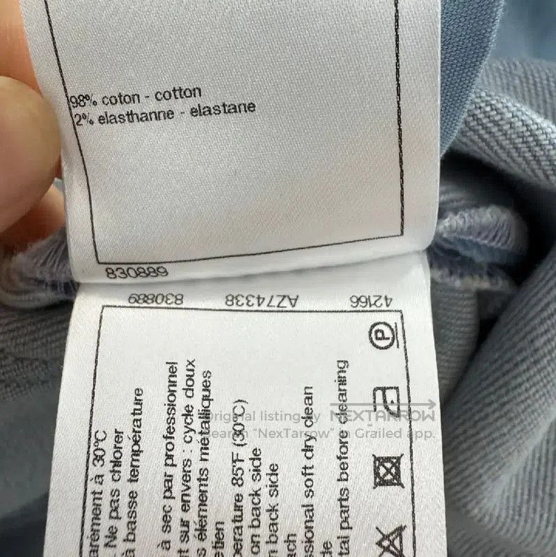 Chanel Chanel Light Blue Cotton Women's Jeans . Size 23" - 5 Thumbnail