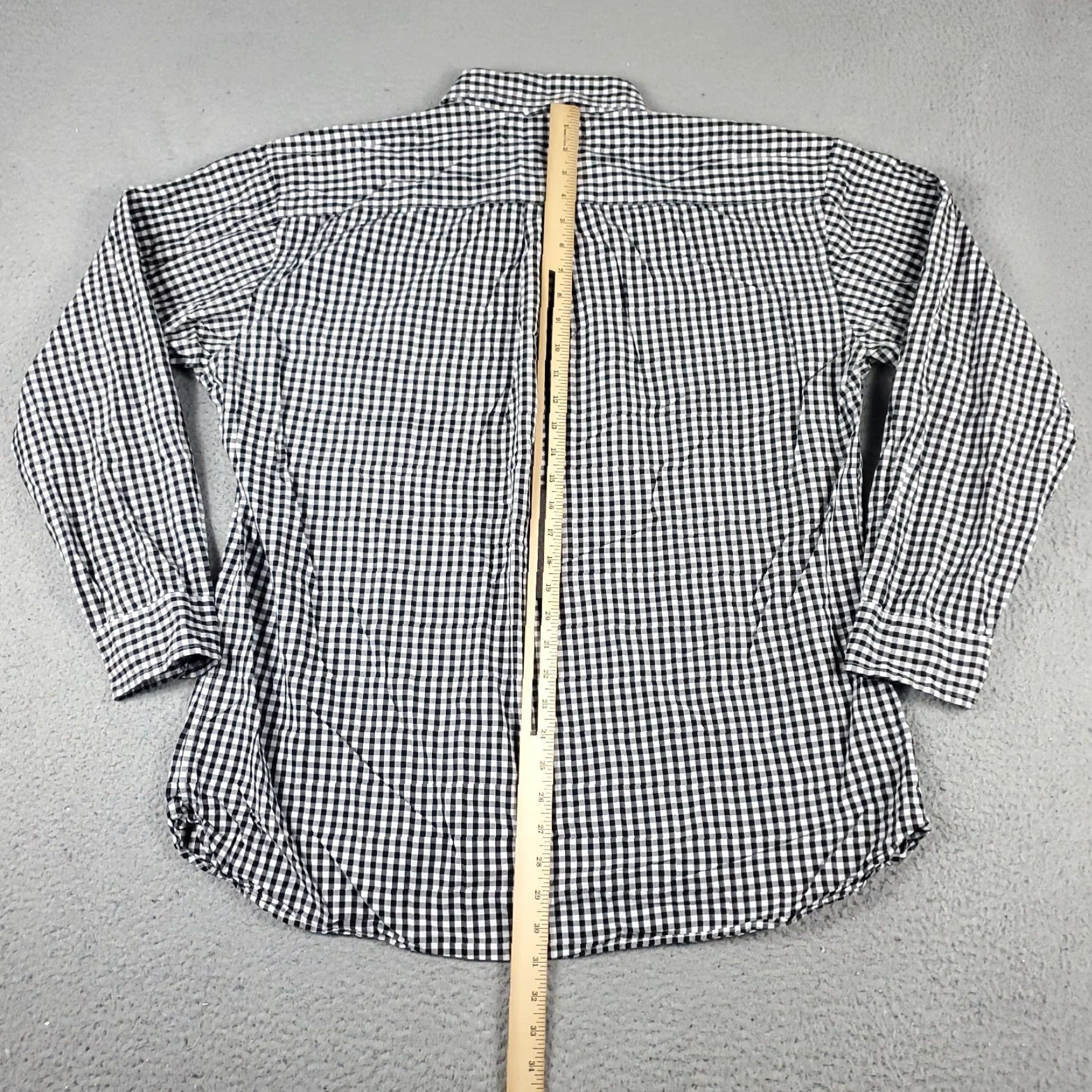 Tommy Hilfiger Tommy Hilfiger Button-Up Shirt Mens XL Gray Black White Check Long Sleeve Size US XL / EU 56 / 4 - 5 Thumbnail