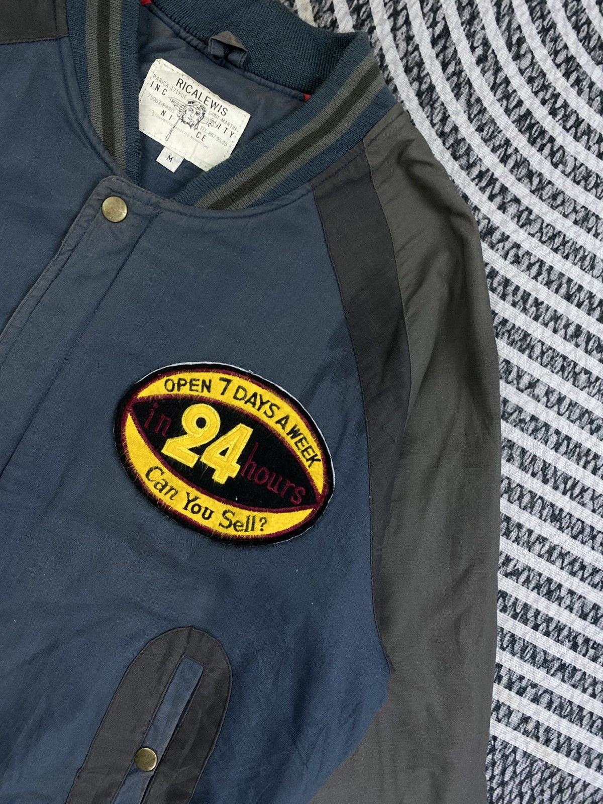 Japanese Brand Vintage 90s Ricalewis Varsity Jacket Size US M / EU 48-50 / 2 - 7 Thumbnail