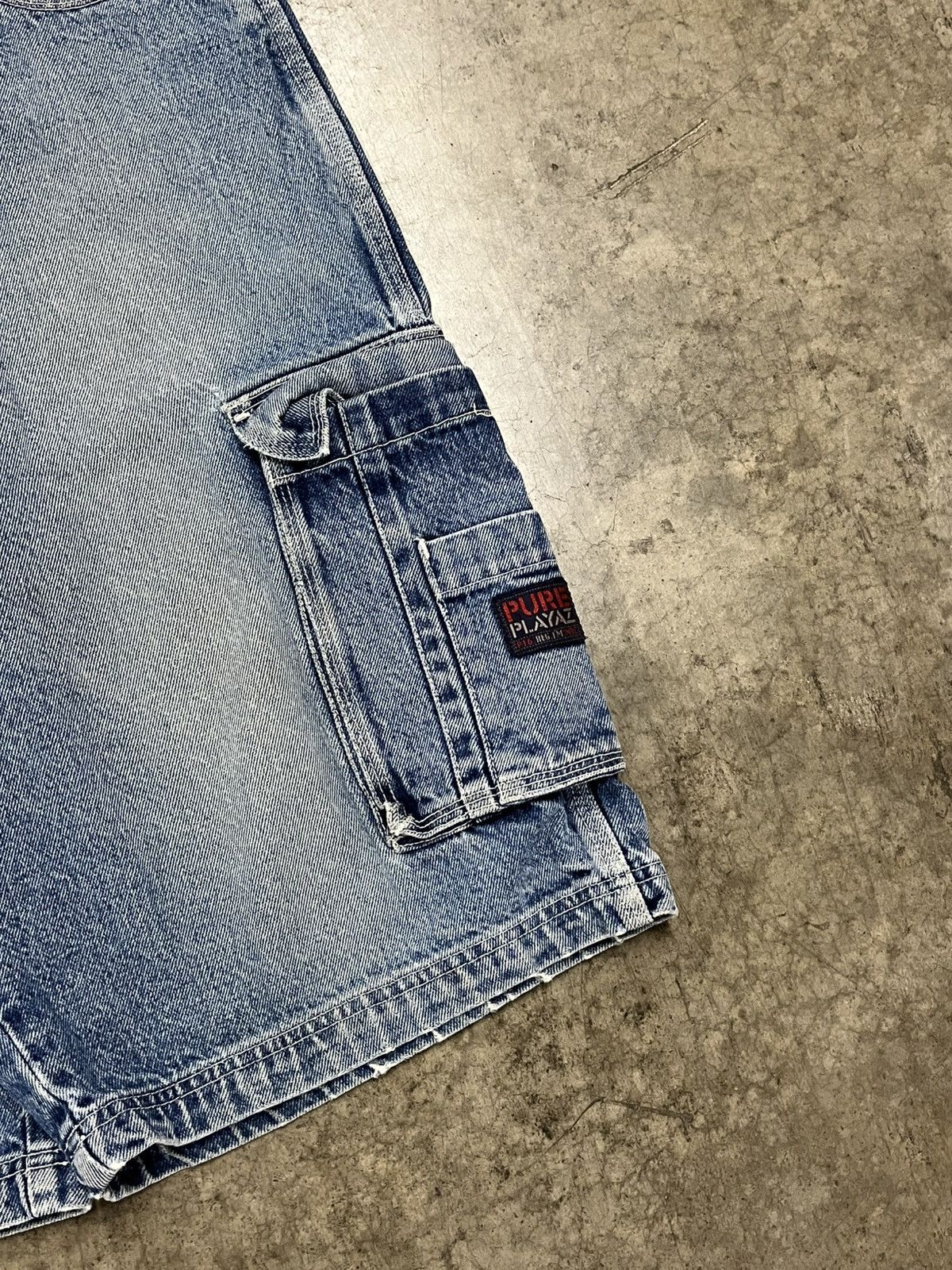 JNCO × Vintage Y2K pure playz baggy jorts carpenter cargo skater hype rare Size US 36 / EU 52 - 9 Thumbnail
