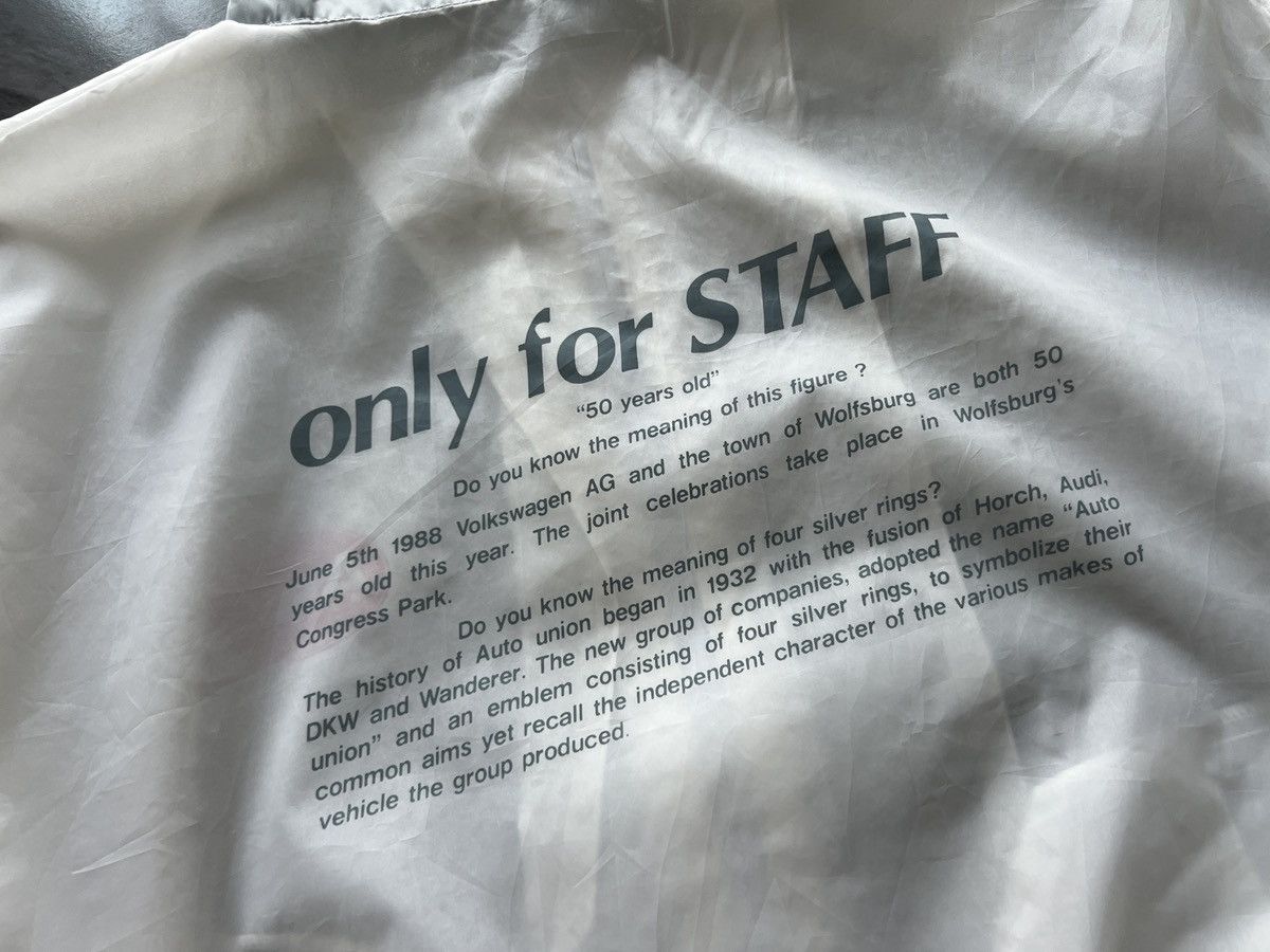 Audi × Vintage AUDI : Light Jacket 50 Years Only For Staff Size US L / EU 52-54 / 3 - 7 Thumbnail