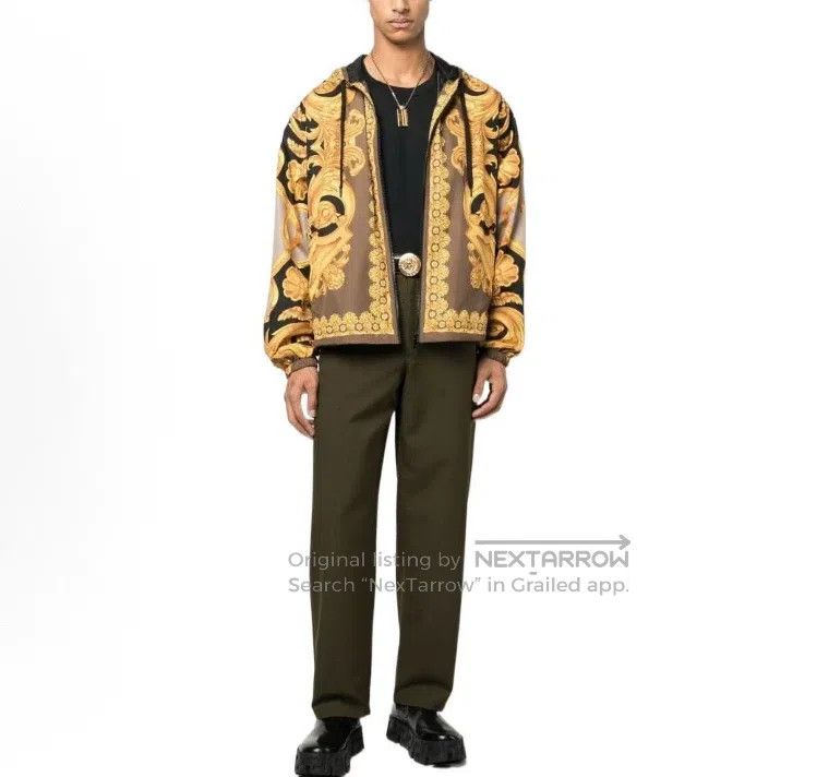 Versace Versace Resort Logo Graphic Print Hooded Zip Jacket Jacket Size US M / EU 48-50 / 2 - 8 Thumbnail