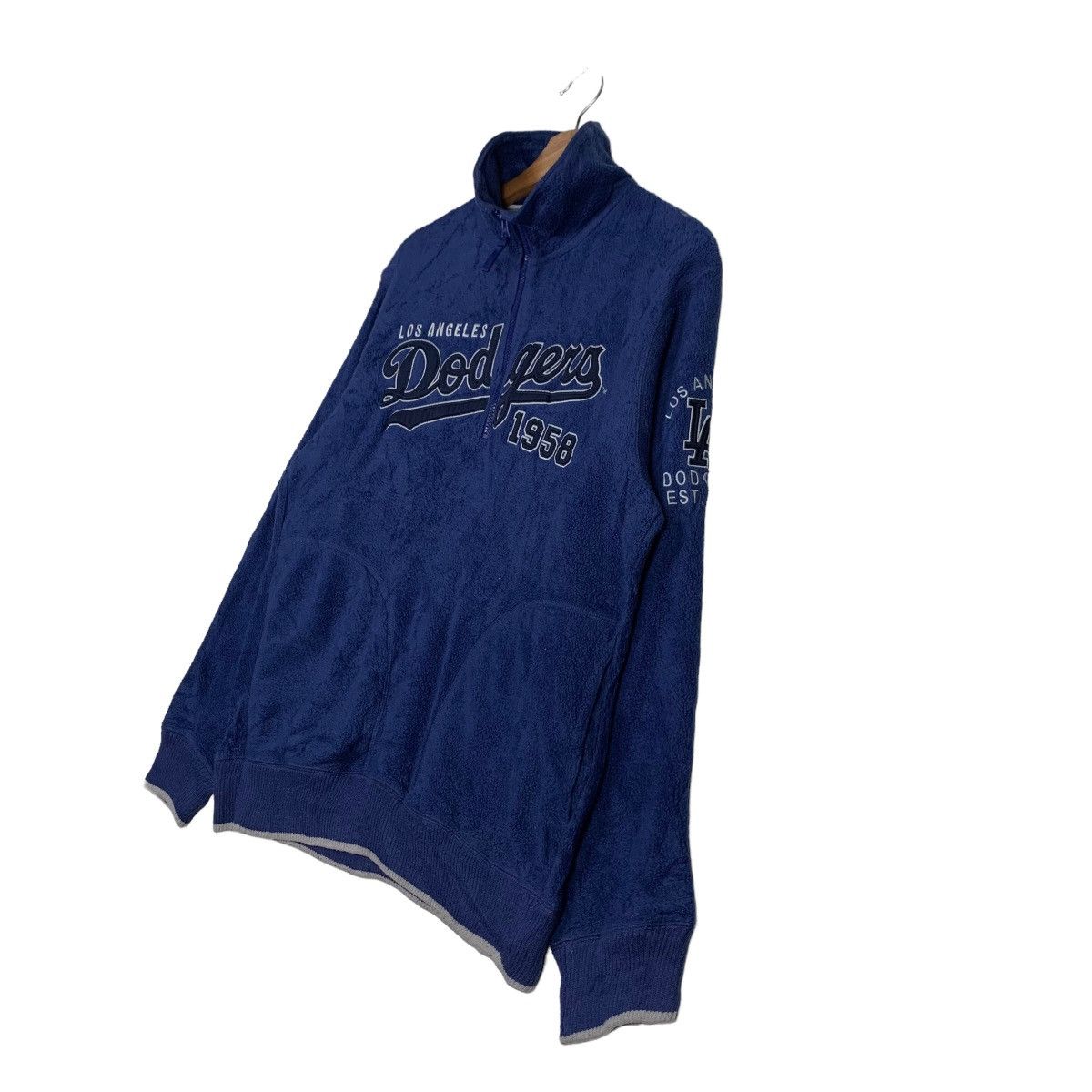 MLB MLB Los Angeles Dodgers Big Logo Half Zip Fleece #0077-C5 Size US M / EU 48-50 / 2 - 2 Thumbnail
