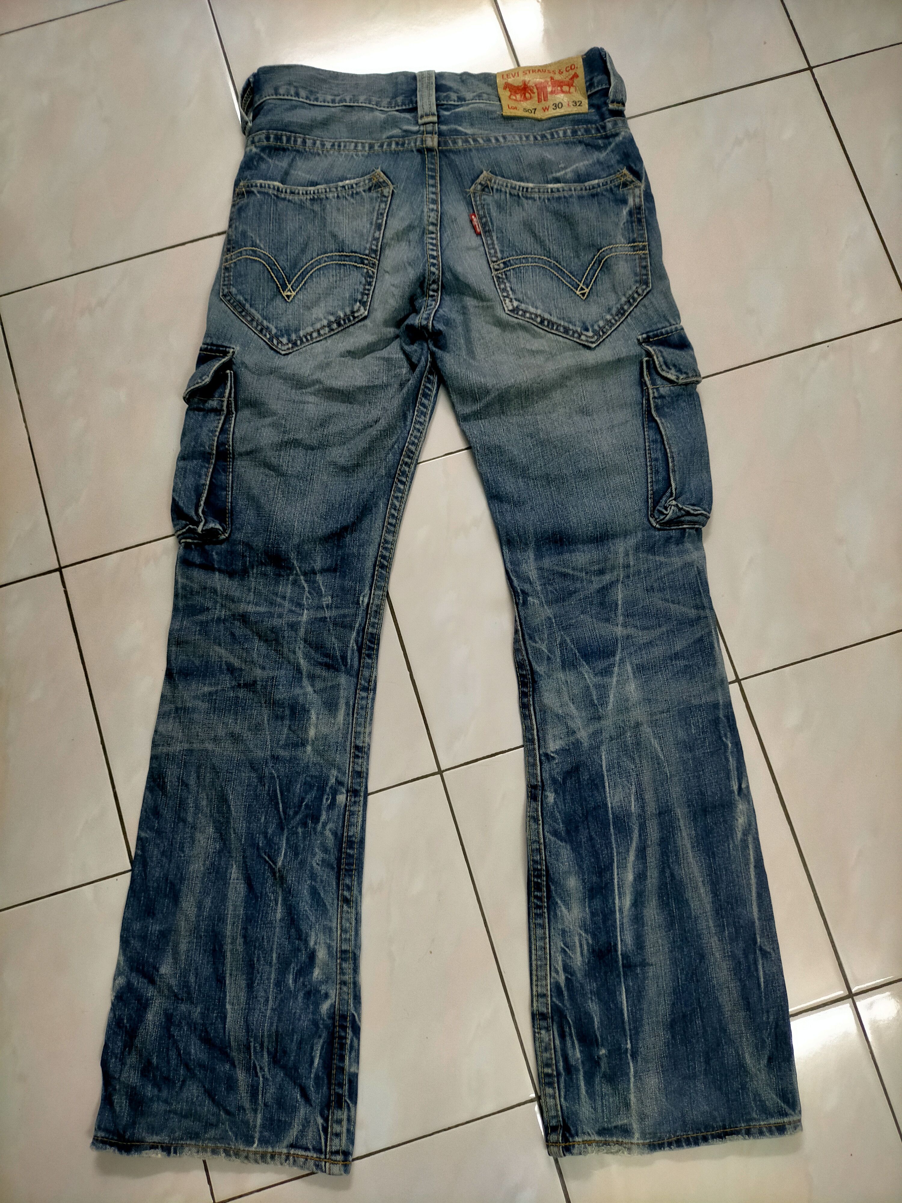 Levi's 🔥Vintage🔥 Levis 507 Rare Mudwash Ripped Flare Size US 30 / EU 46 - 2 Thumbnail