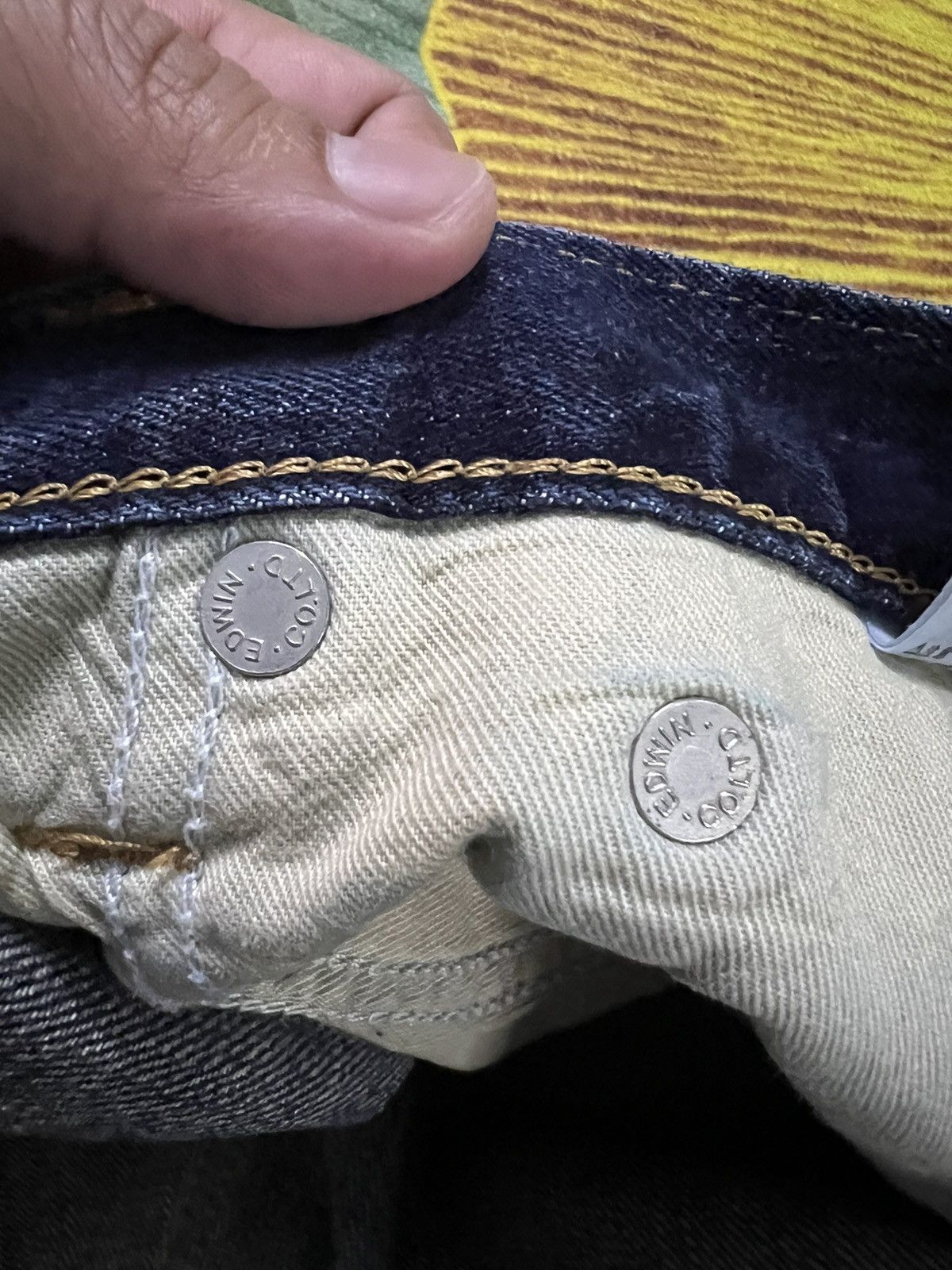 Edwin × If Six Was Nine VINTAGE EDWIN WHITE TAG DISTRESSED JEANS VERY RARE Size US 34 / EU 50 - 12 Thumbnail