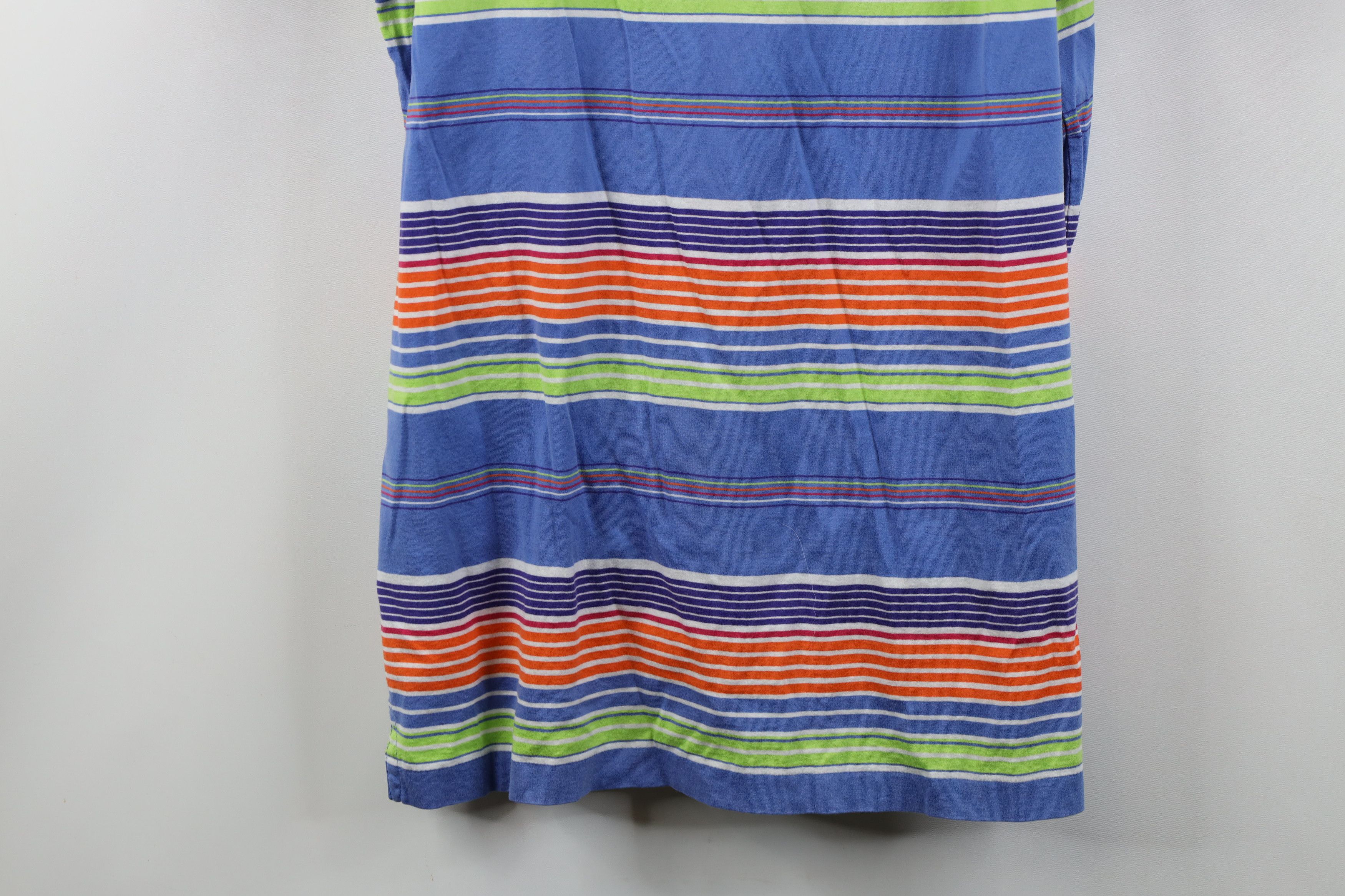 Polo Ralph Lauren Vintage 90s Y2K Ralph Lauren Soft Knit Rainbow Striped Polo Size US L / EU 52-54 / 3 - 13 Thumbnail