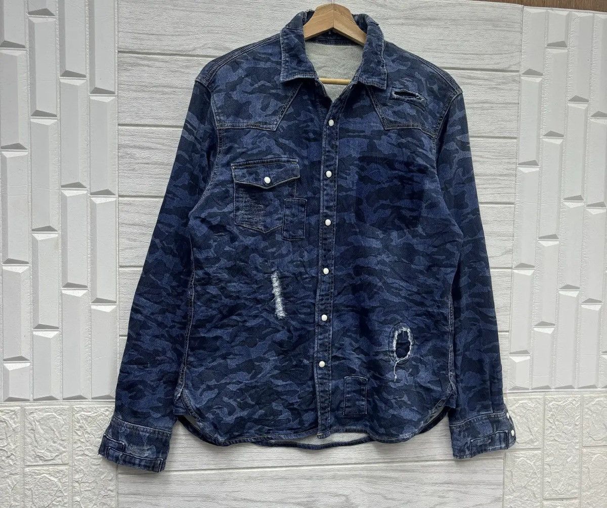 Comme des Garcons × Comme des Garcons SHIRT 🔥COMME DES GARCONS HOMME BORO PATCHWORK CAMO BUTTON SHIRT Size US S / EU 44-46 / 1 - 5 Thumbnail