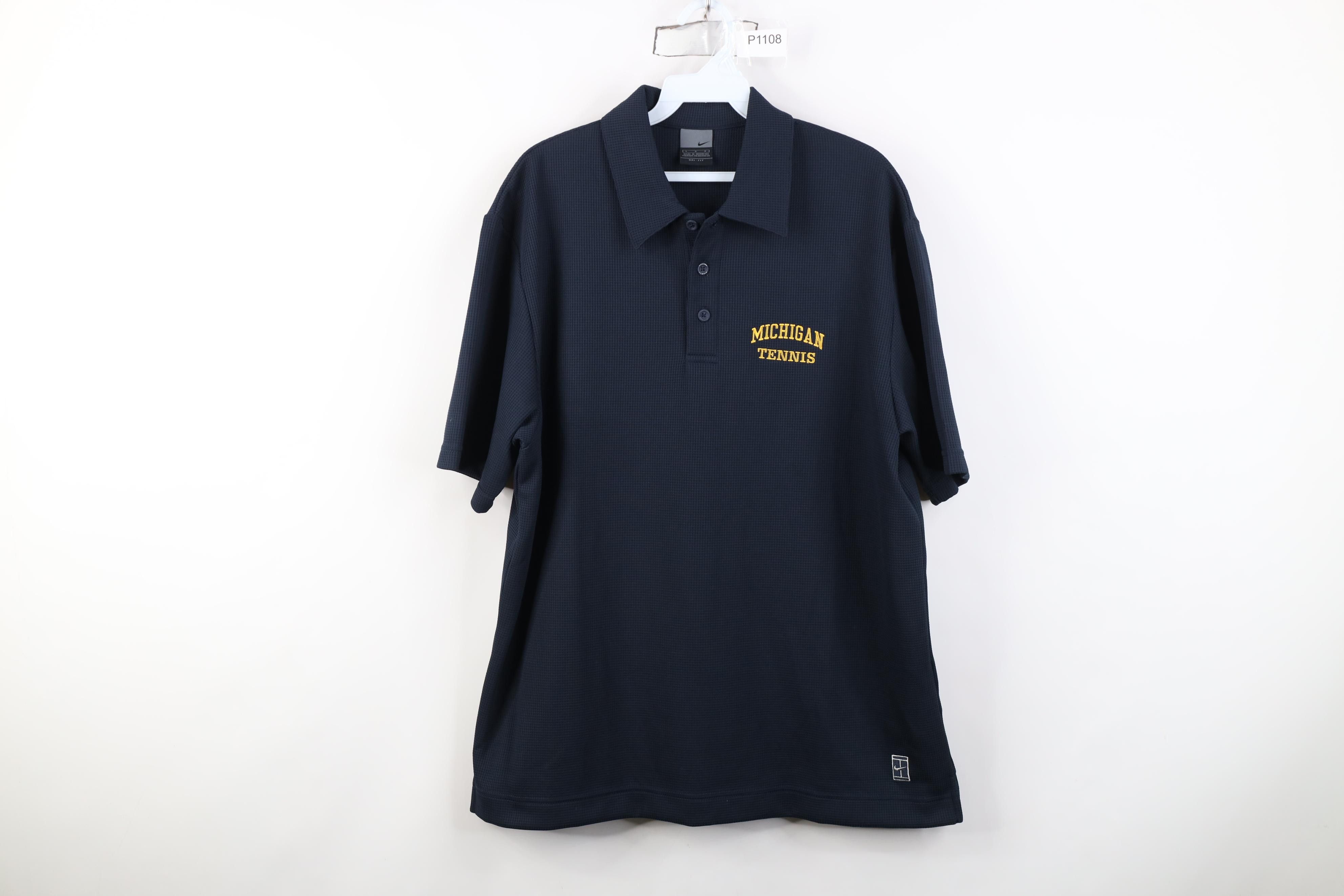 Nike Nike Challenge Court University of Michigan Tennis Polo Size US L / EU 52-54 / 3 - 1 Thumbnail