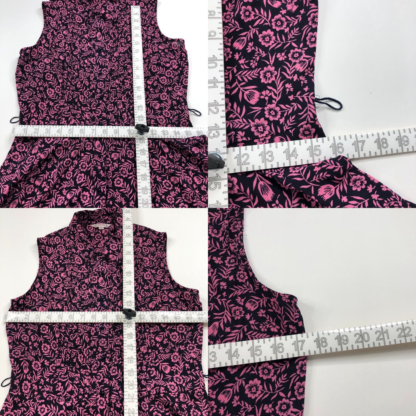 Nanette Lepore Nanette Lepore A-Line Pleated Women's 4 Knee Length Button Dress Floral MINT Pink Sleeveless Collared Vintage? No Size S / US 4 / IT 40 - 8 Thumbnail