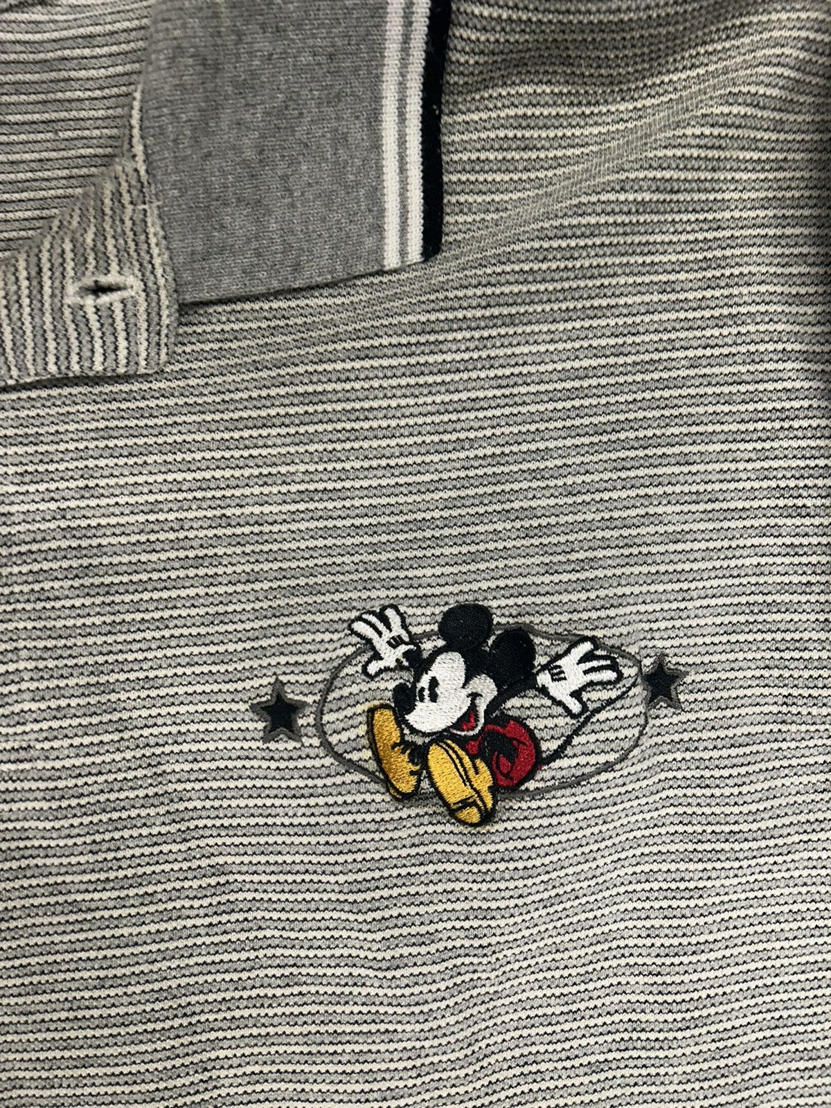 Disney × Mickey Mouse × Vintage Crazy Vintage 90s Essential Mickey Mouse Longsleeve Polo Tee Size US XL / EU 56 / 4 - 2 Thumbnail