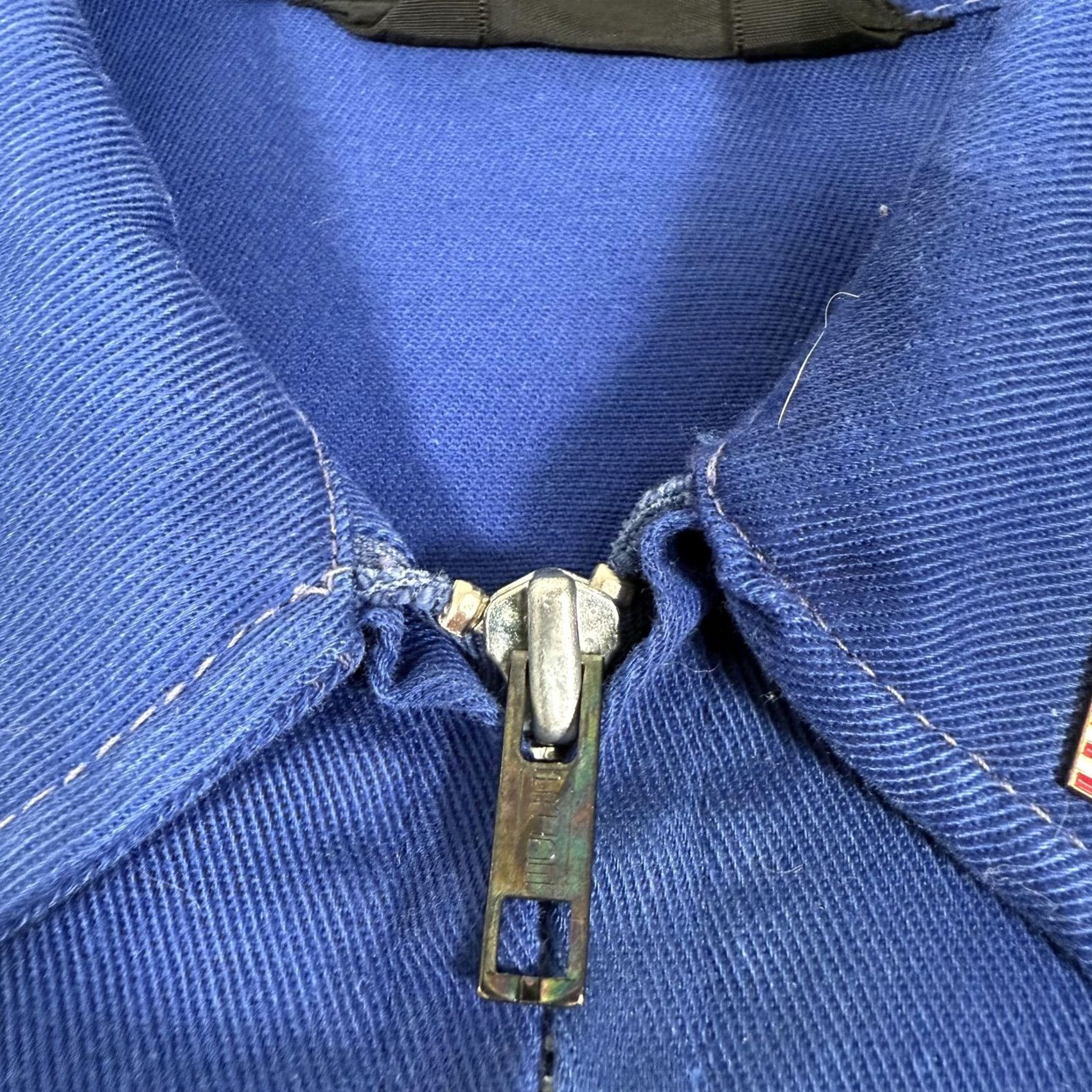 Vintage VINTAGE SIG Fly With SIG Jacket Mens M Blue Embroidered Logo Zipper Short Coat Patrotic Aviation Size US M / EU 48-50 / 2 - 6 Thumbnail