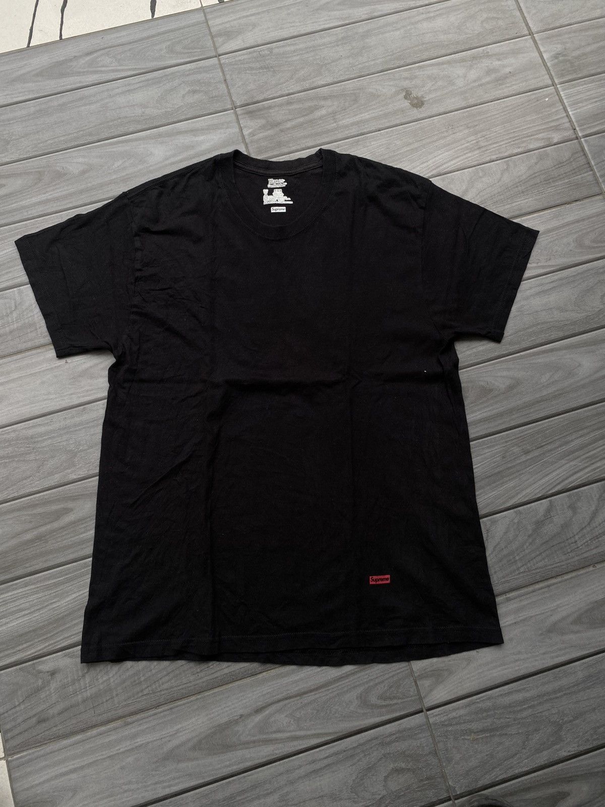 Hanes × Supreme Tshirt supreme x hanes blank tee black Size US M / EU 48-50 / 2 - 1 Thumbnail