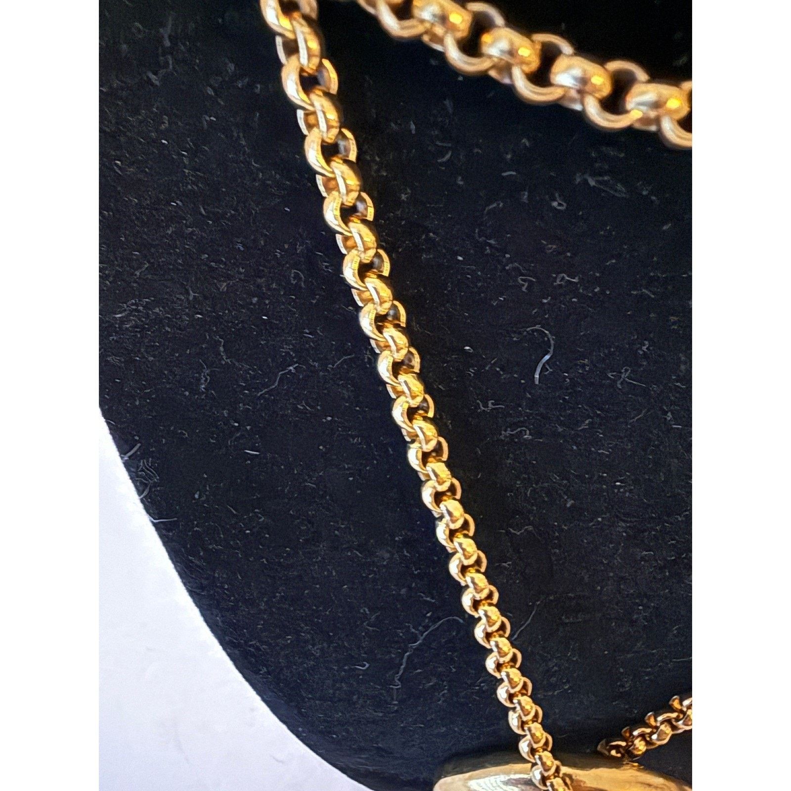 Givenchy Vintage 80s Givenchy Necklace Gold Tone Double Chain Pendant Size 30 - 2 Thumbnail