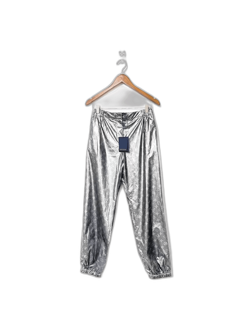 Louis Vuitton Louis Vuitton Silver Logo Jogger Pants Size US 36 / EU 52 - 1 Thumbnail