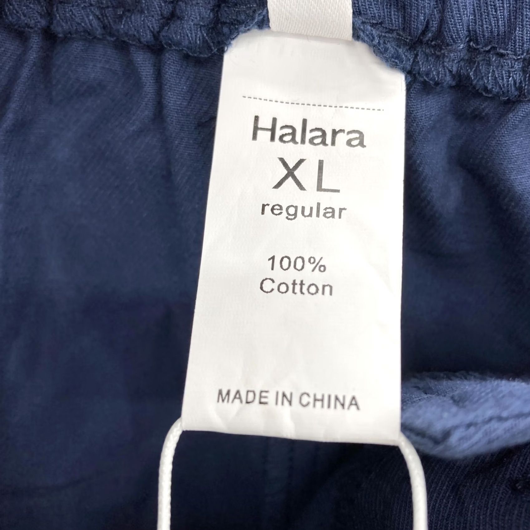 Vintage Halara Pants Womens XL Blue Jogger Elastic Waist Pockets Cuffed Ankle Pleated Size 40" / US 18 - 6 Thumbnail