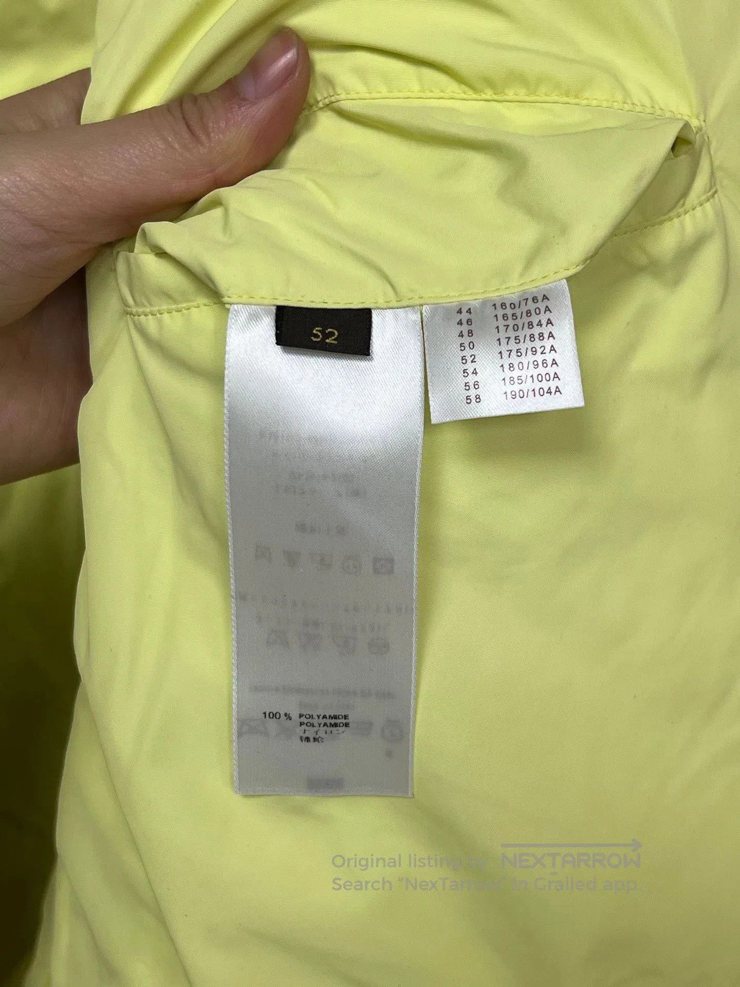 Louis Vuitton fluorescent yellow down jacket size 52. Size XL / US 12-14 / IT 48-50 - 4 Thumbnail