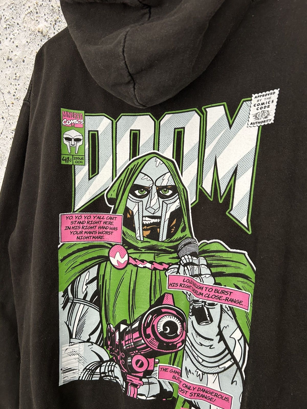 Marvel Comics Thumbs Doom Comics Graphic Hoodie Baggy Rap Affliction Size US L / EU 52-54 / 3 - 3 Thumbnail