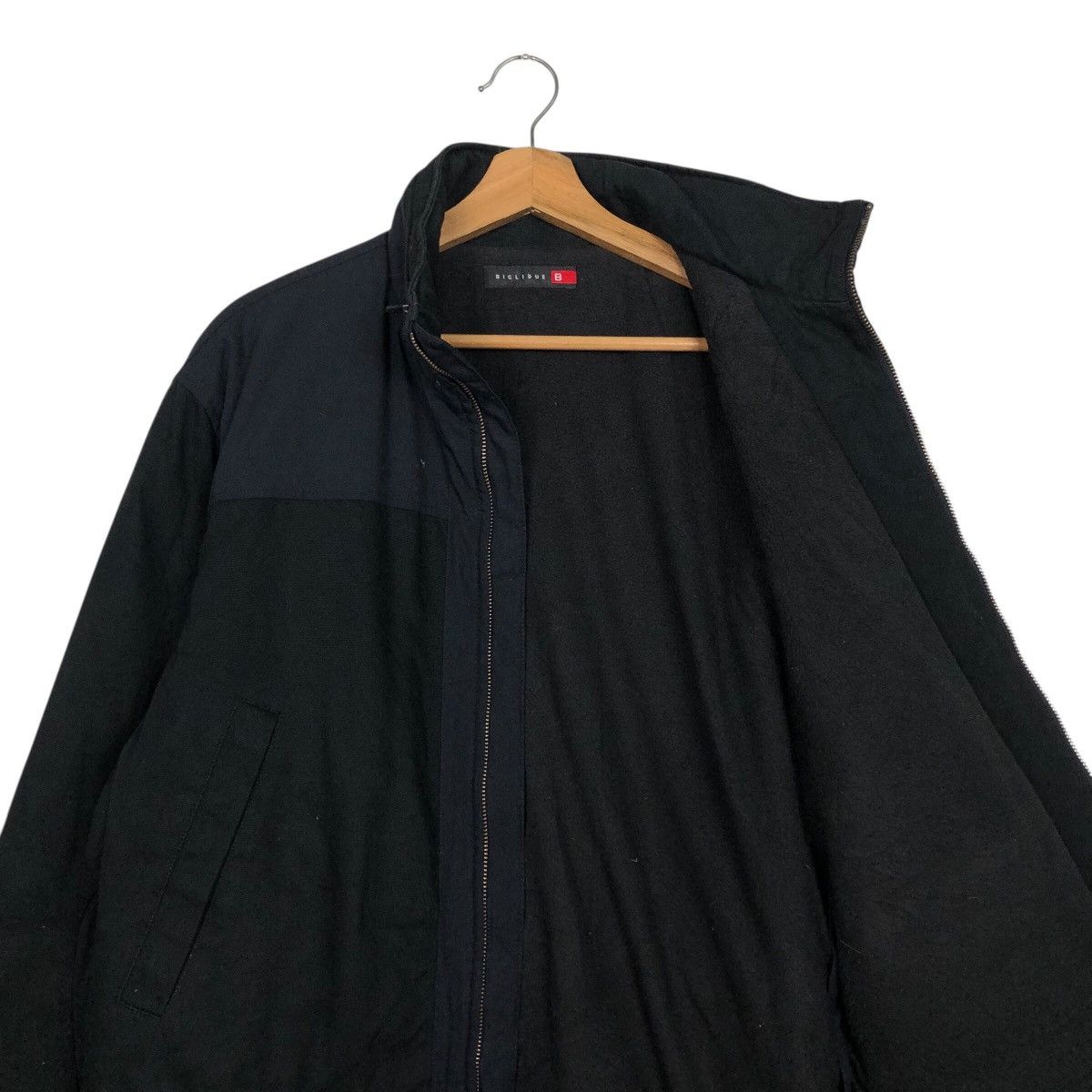 Japanese Brand Black Zip Up Jacket Stand Collar Pocket Casual Coat Biglidue Size US M / EU 48-50 / 2 - 14 Thumbnail