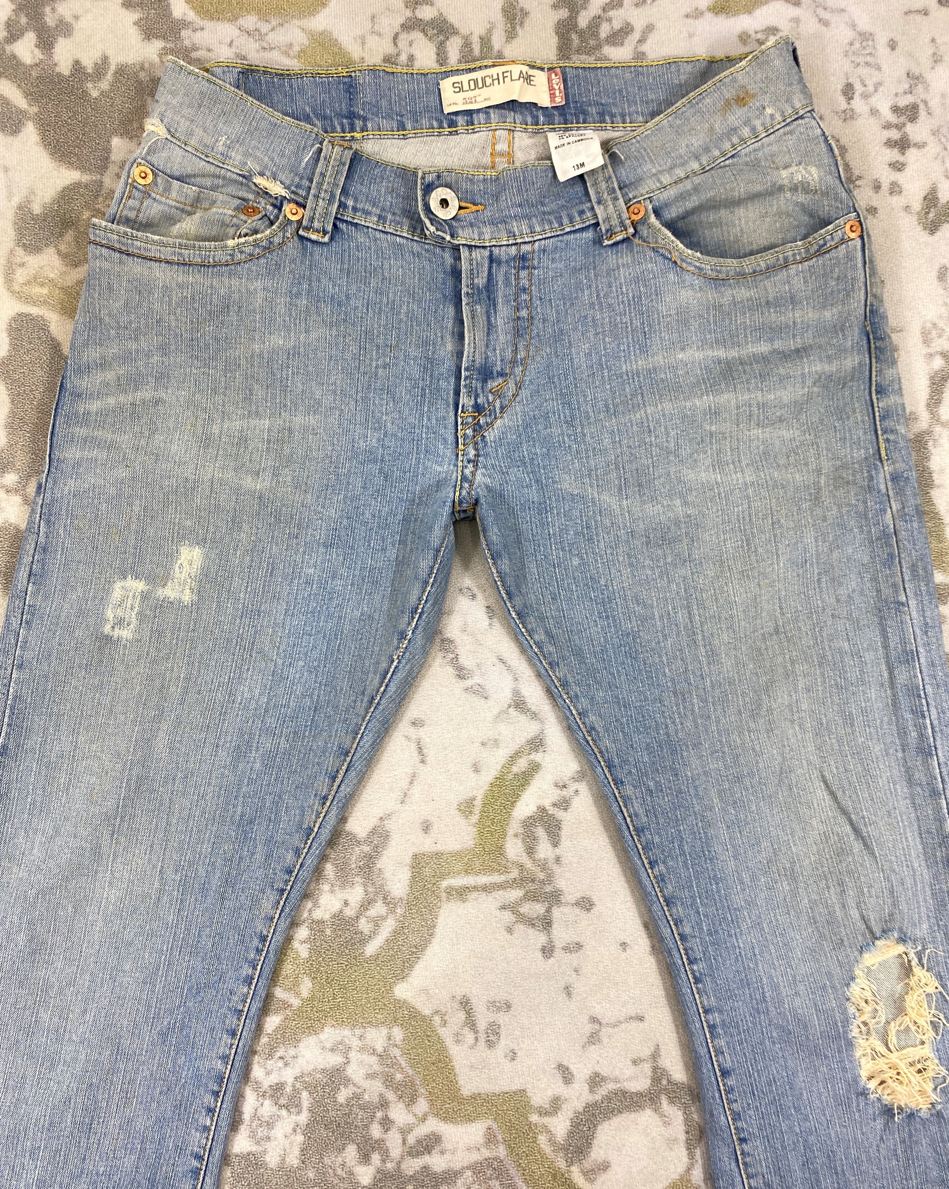 Levi's Light Wash Vintage Levi's 527 Slouch Flare Denim -JN1441 Size US 34 / EU 50 - 3 Thumbnail