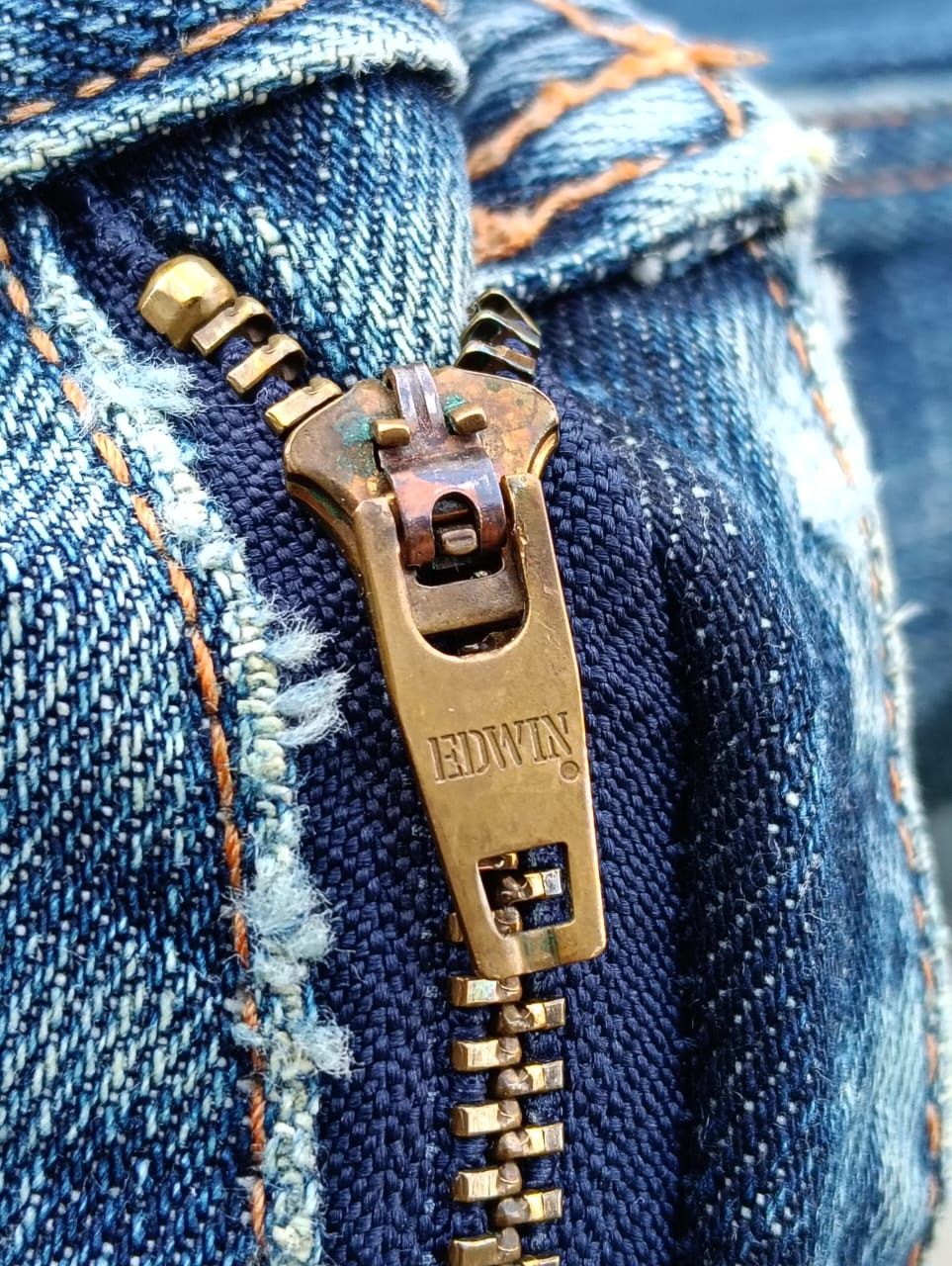 Edwin Vintage Edwin Nexus "E" Design Double Knee distressed denim. Size US 29 - 4 Thumbnail
