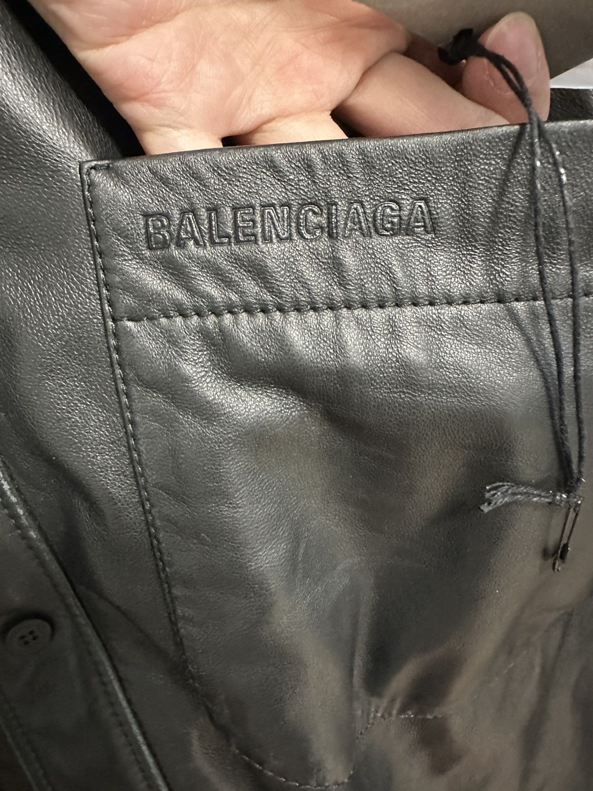 Balenciaga Balenciaga Winter24 with Hoody Shirt Leather Jacket Size US S / EU 44-46 / 1 - 6 Thumbnail