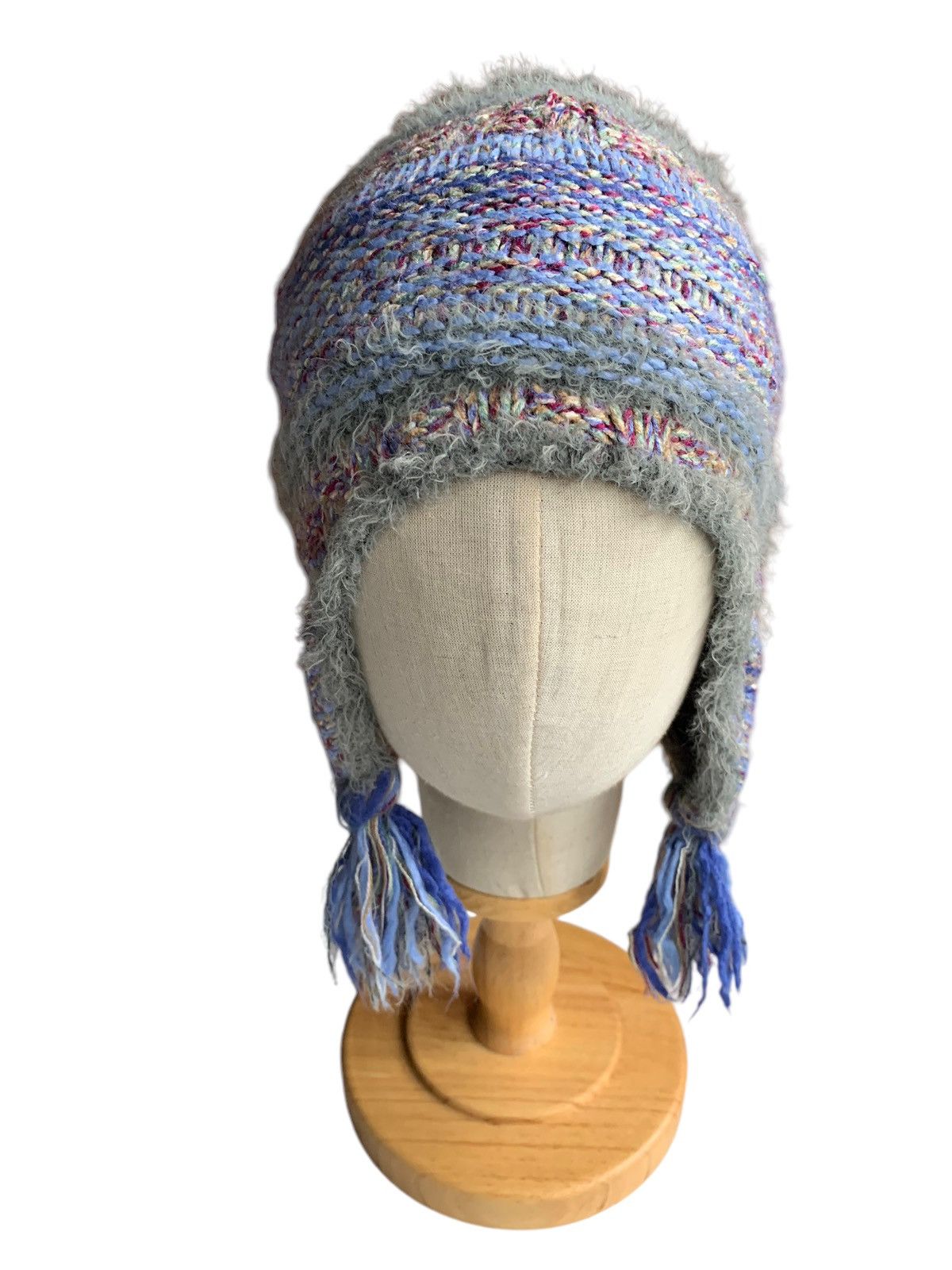Japanese Brand × Kapital × Vintage Knitted Crochet Columbia Winter Sessions Earflap Rare Hats Size ONE SIZE - 4 Thumbnail