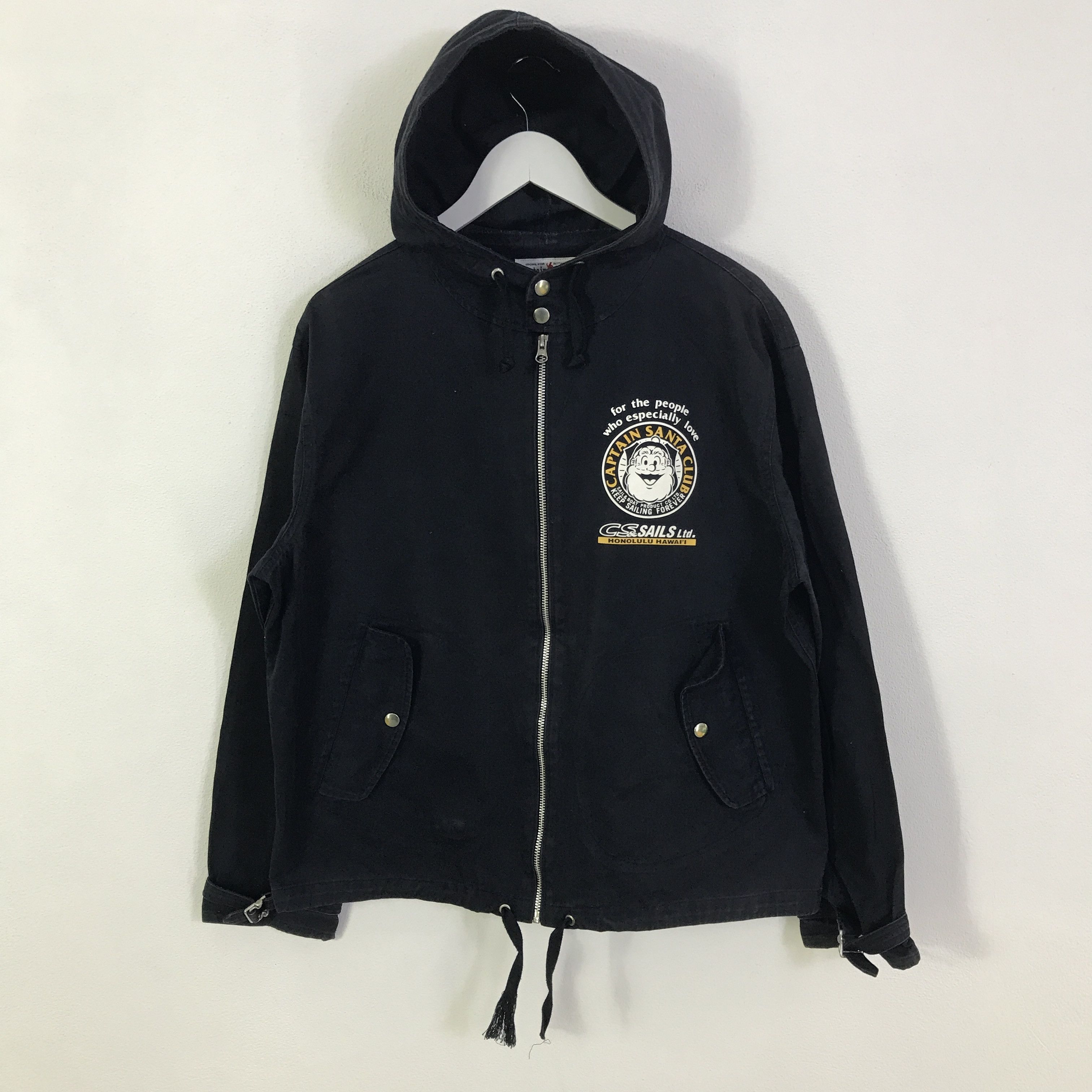 Japanese Brand Vintage captain santa club Navy colour Faded jacket K126B2 Size US L / EU 52-54 / 3 - 3 Thumbnail