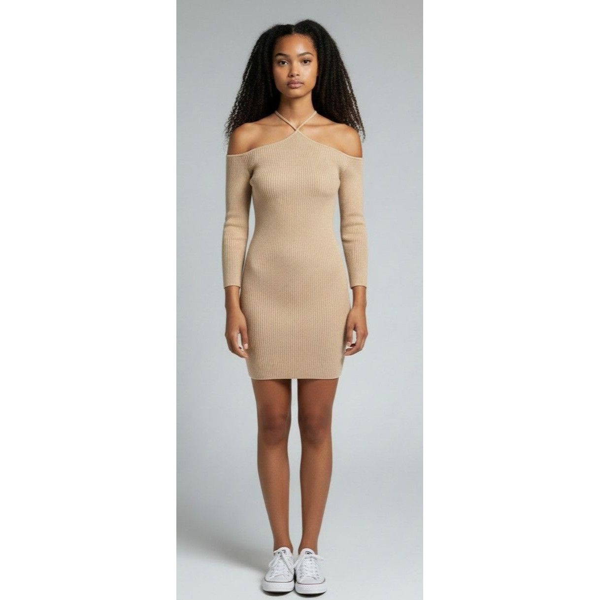 Other Lost + Wonder Women’ Halter Neck Sweater Bodycon Dress in Li Size S / US 4 / IT 40 - 1 Thumbnail
