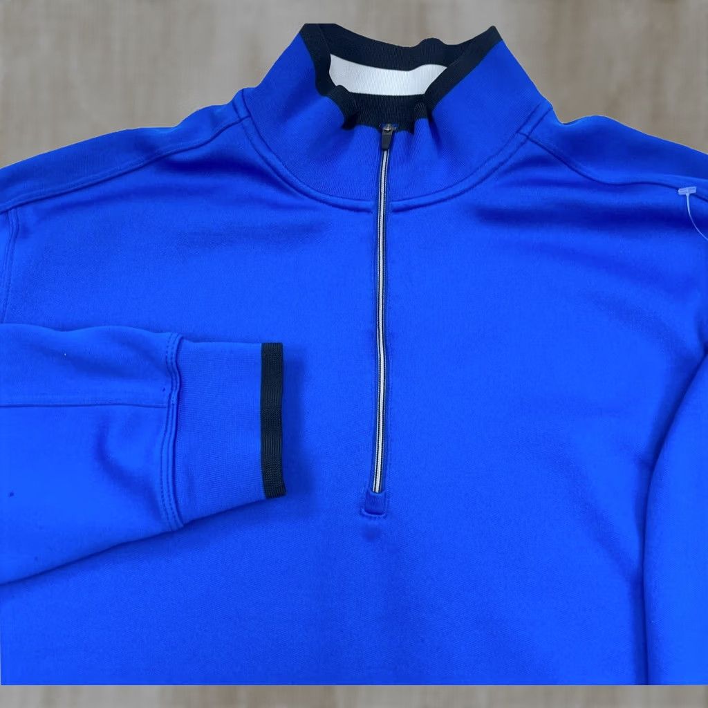 Nike Nike Golf Sweatshirt Men Medium Royal Blue Pullover Quarter Zip Dri Fit Sweater Size US M / EU 48-50 / 2 - 1 Thumbnail
