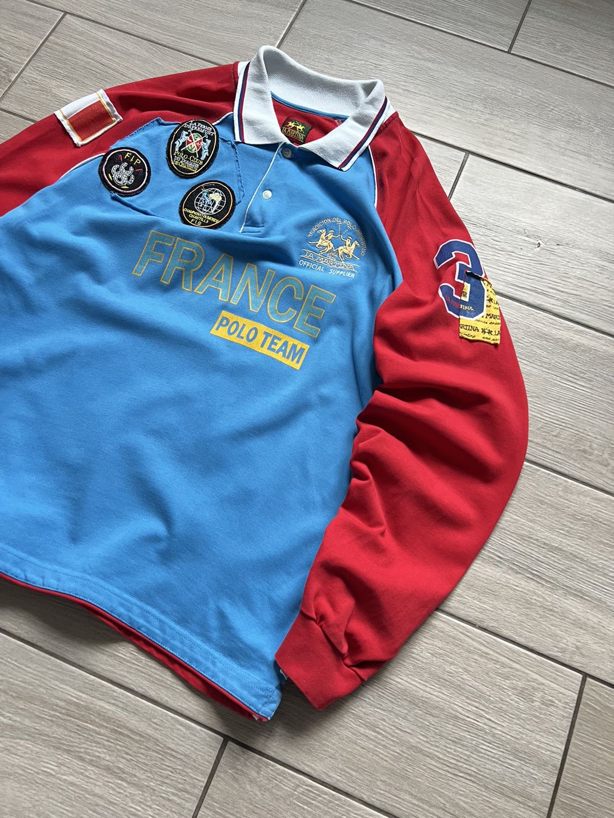 Japanese Brand × Vintage Polo Ralph Lauren Style La Martina Rugby Sweatshirt France Size US XL / EU 56 / 4 - 4 Thumbnail