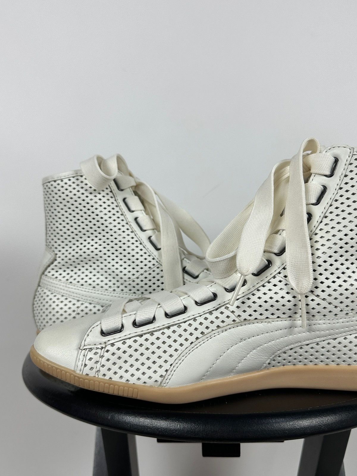 Puma Vintage Puma Y2K Speedcat Hi Top Leather Sneakers Size US 10 / IT 40 - 20 Thumbnail